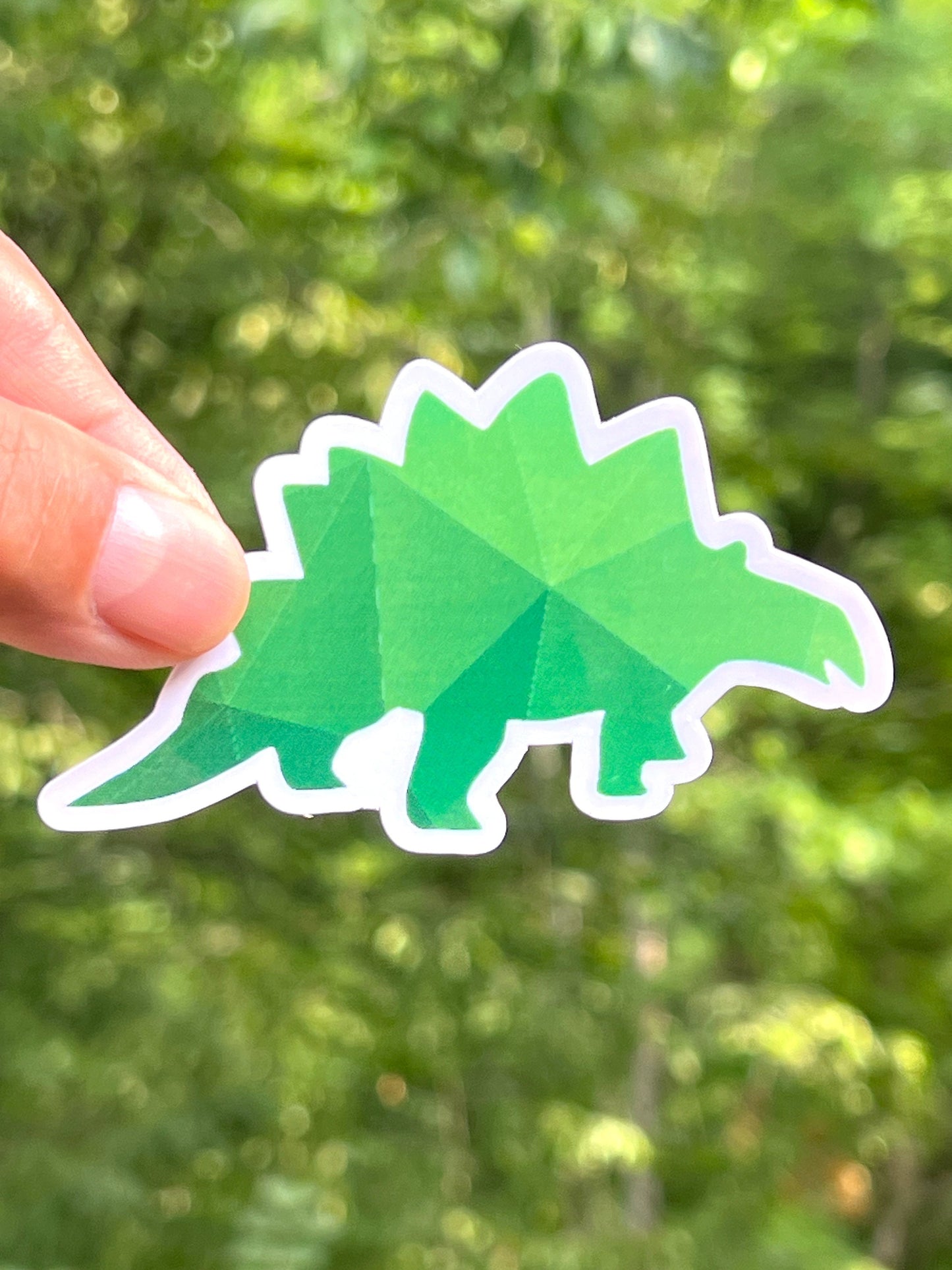 Green Dinosaur Stickers: Vinyl Sticker image 2
