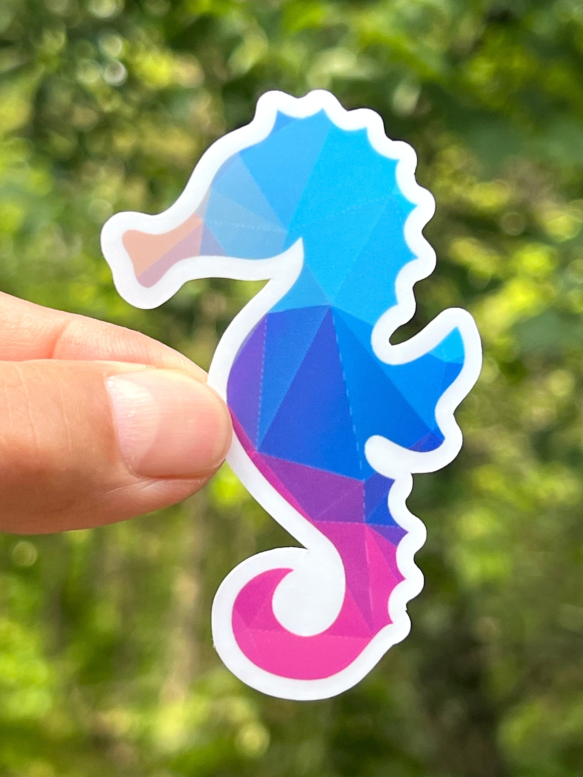 Blue/Purple Sea Animals Vinyl Stickers: Ocean Life Vinyl Sticker image 7