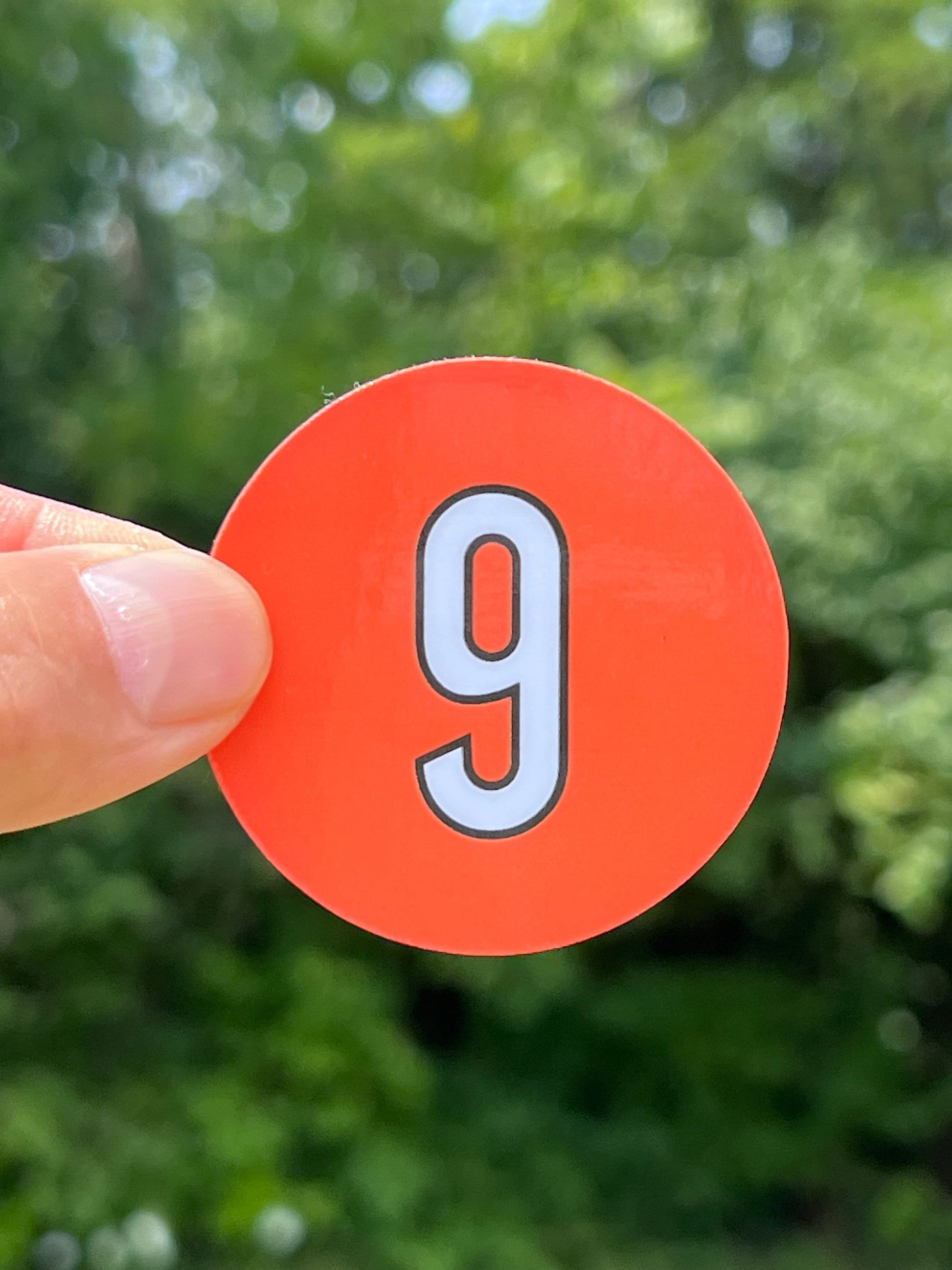 Joe Burrow #9 Cincinnati Orange Jersey Football Vinyl Sticker