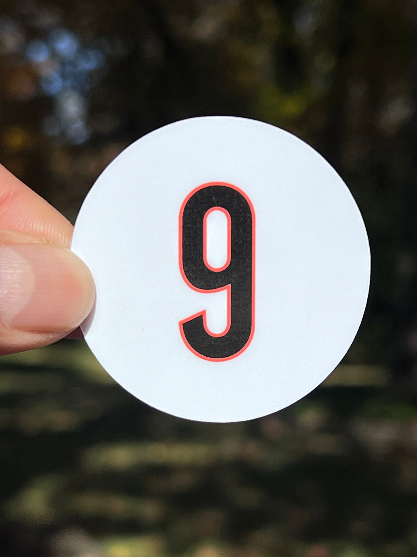 Joe Burrow #9 Cincinnati White Jersey Football Vinyl Sticker