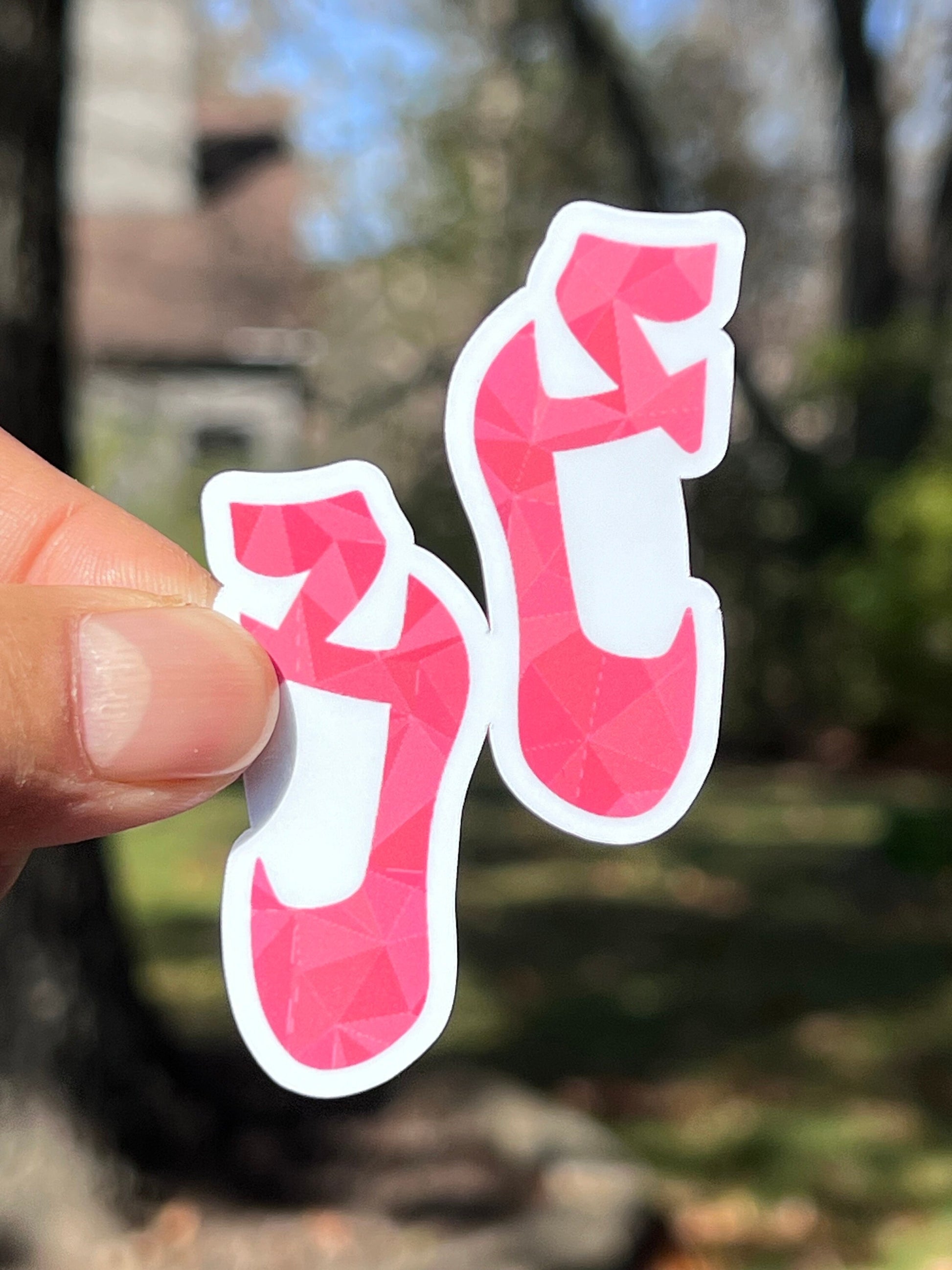 Ballet Shoe Vinyl Sticker image 2