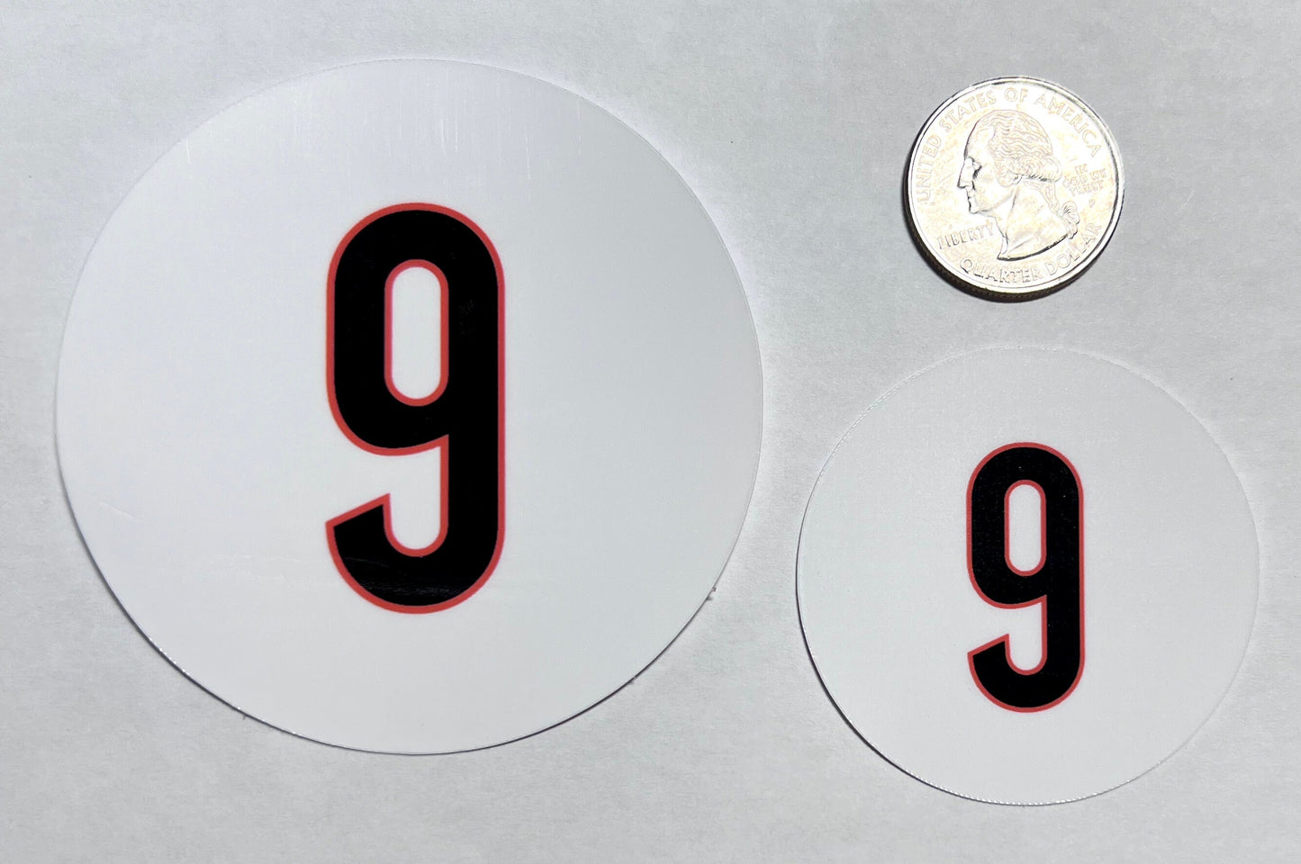 Joe Burrow #9 Cincinnati White Jersey Football Vinyl Sticker image 2