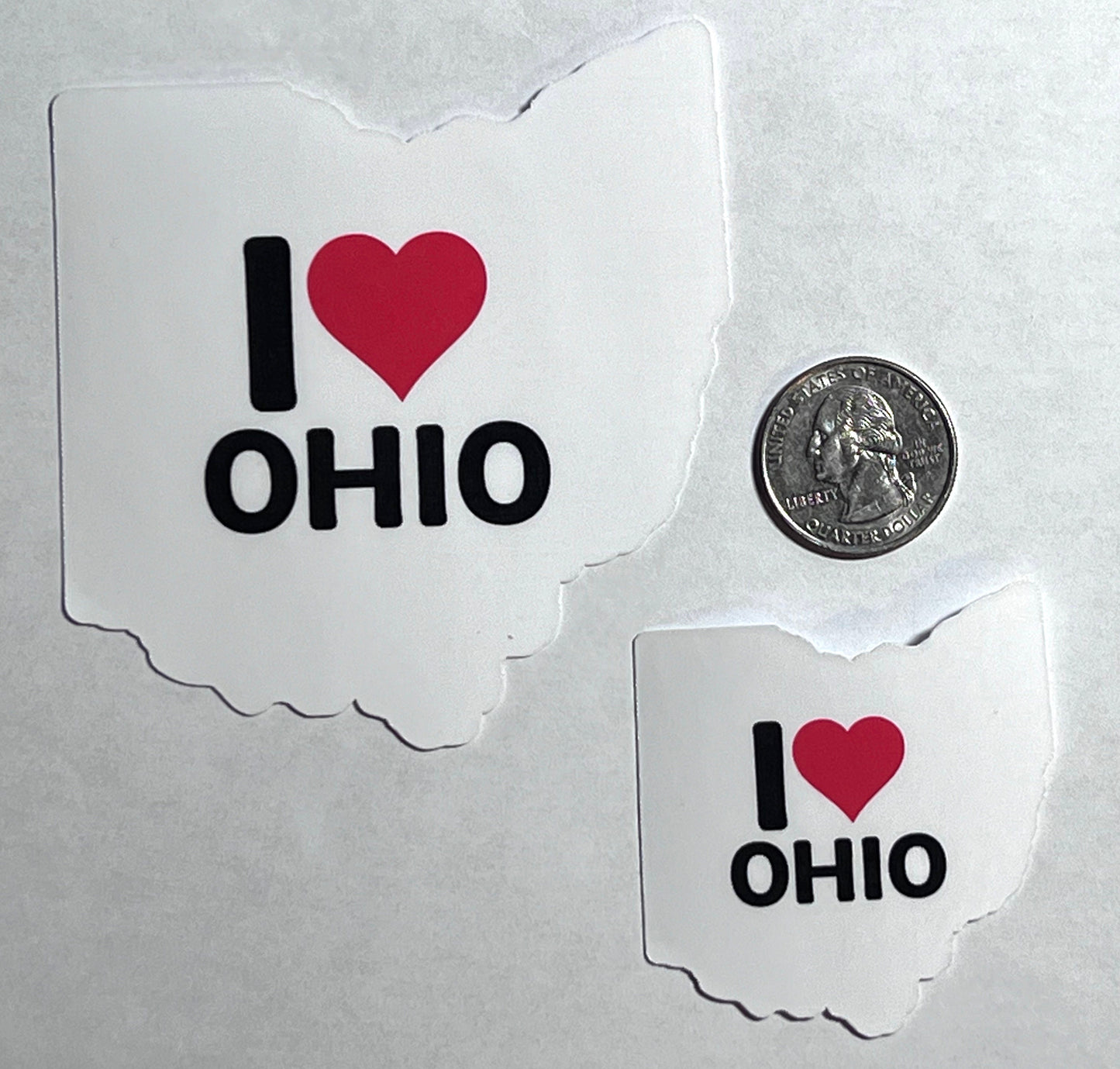 I Love Ohio Vinyl Sticker image 2