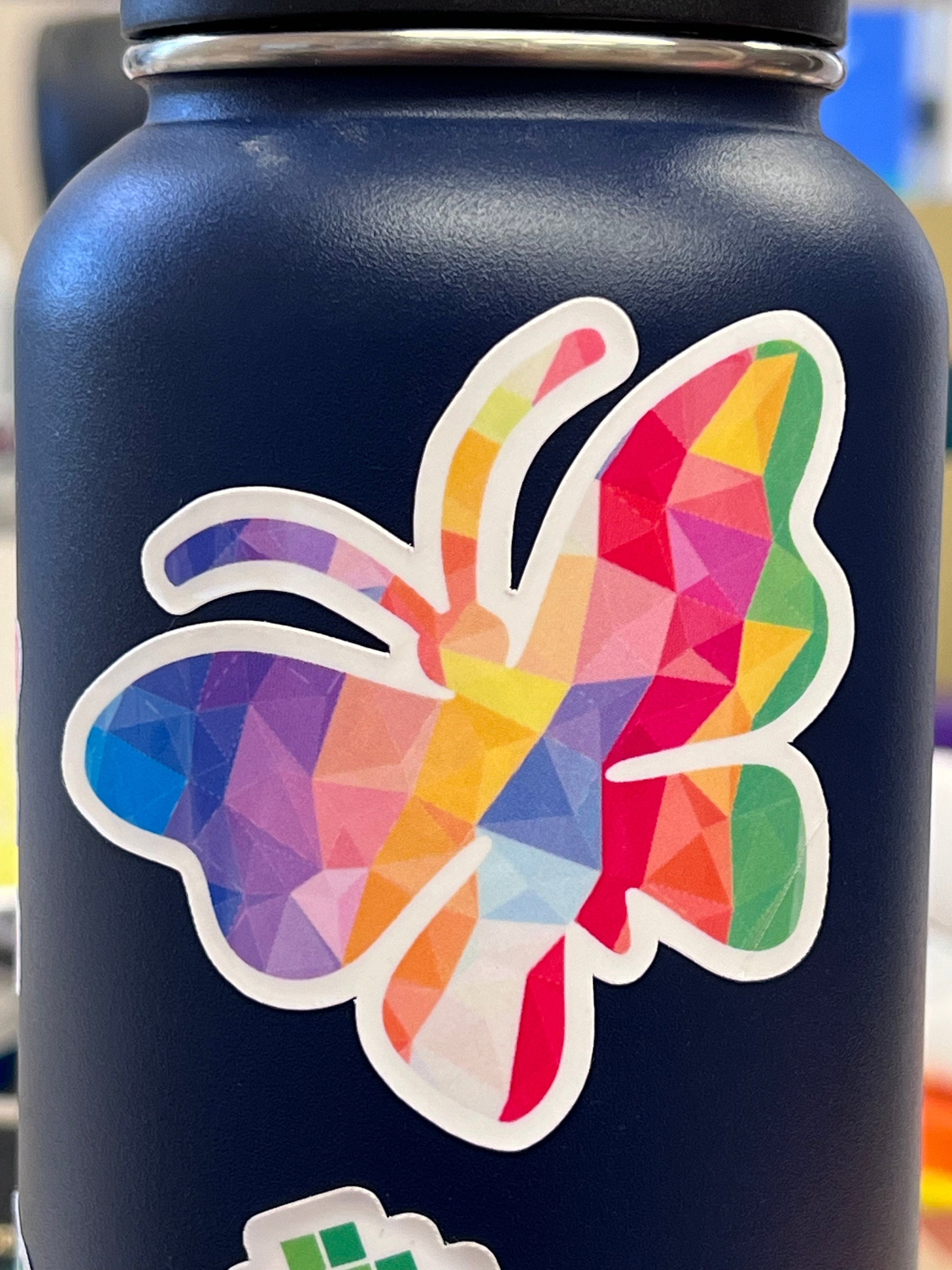 Colorful Butterfly Vinyl Sticker image 3