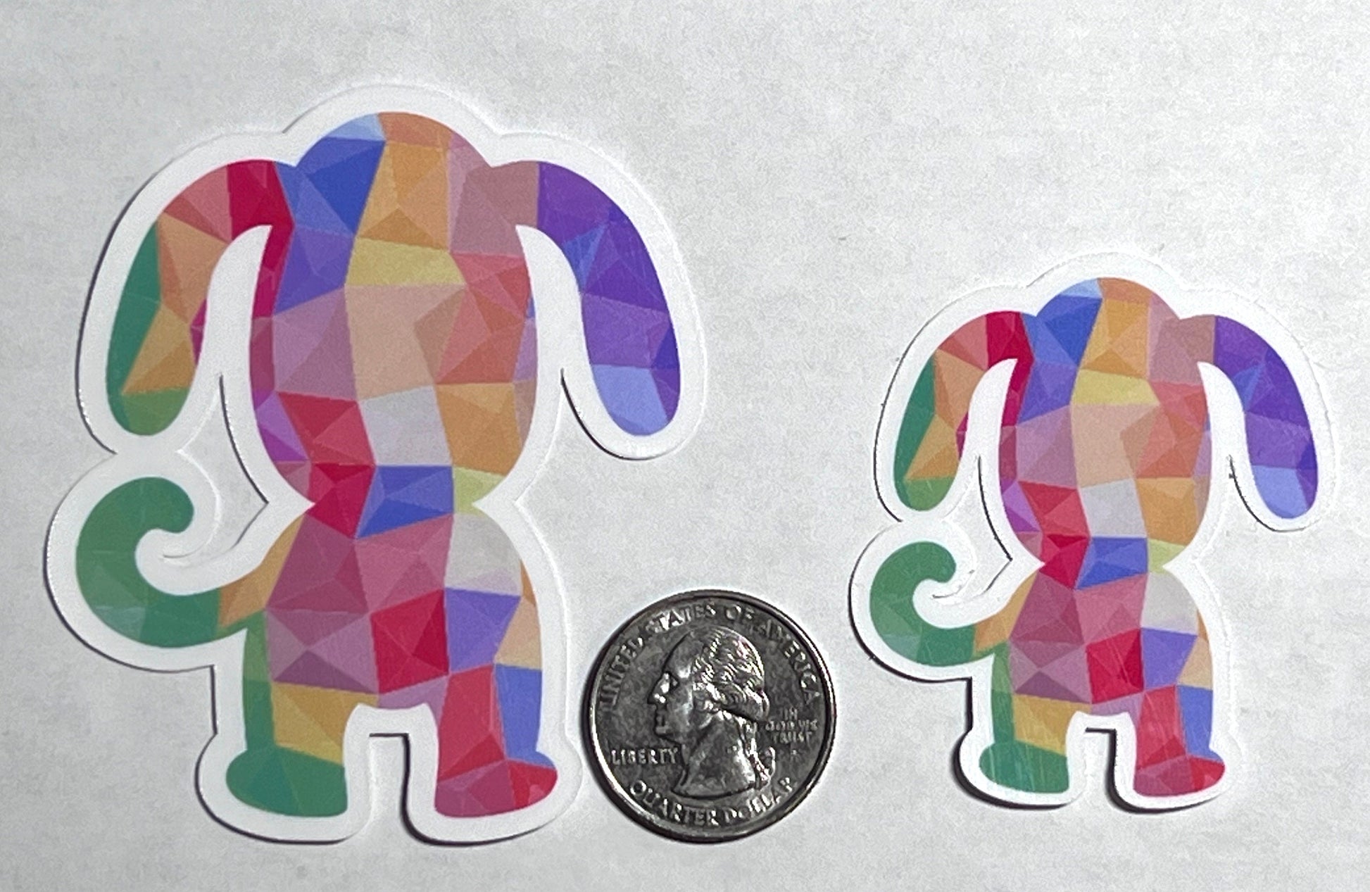 Colorful Dog Vinyl Sticker image 2