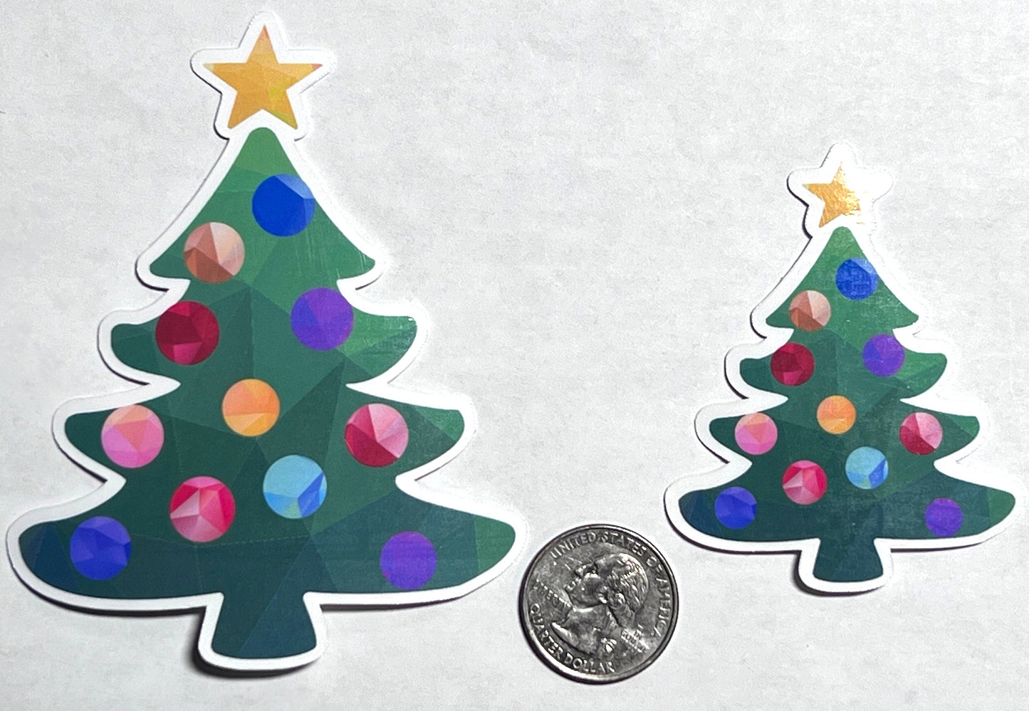 Christmas Tree Vinyl Sticker image 2