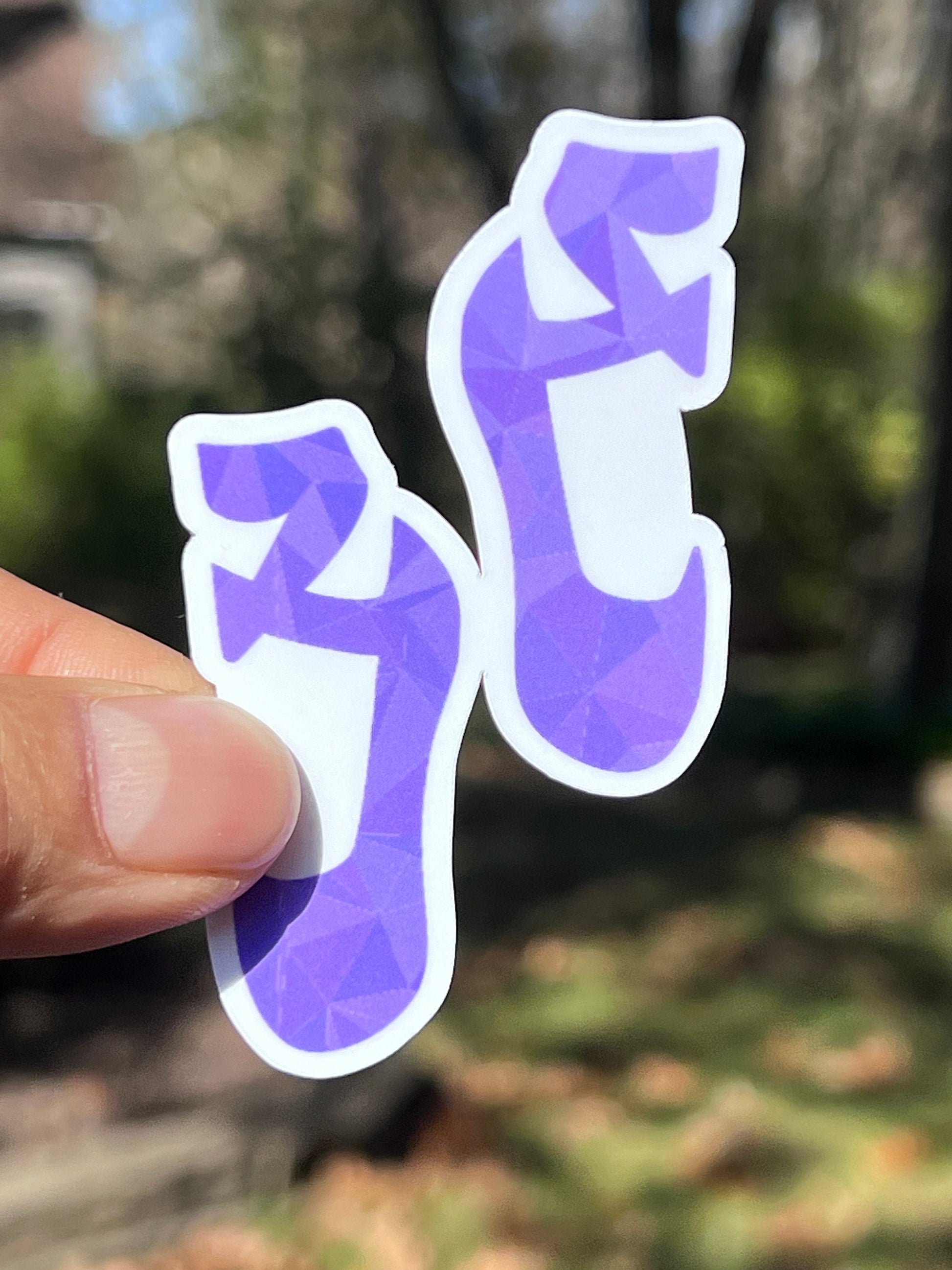 Ballet Shoe Vinyl Sticker image 3