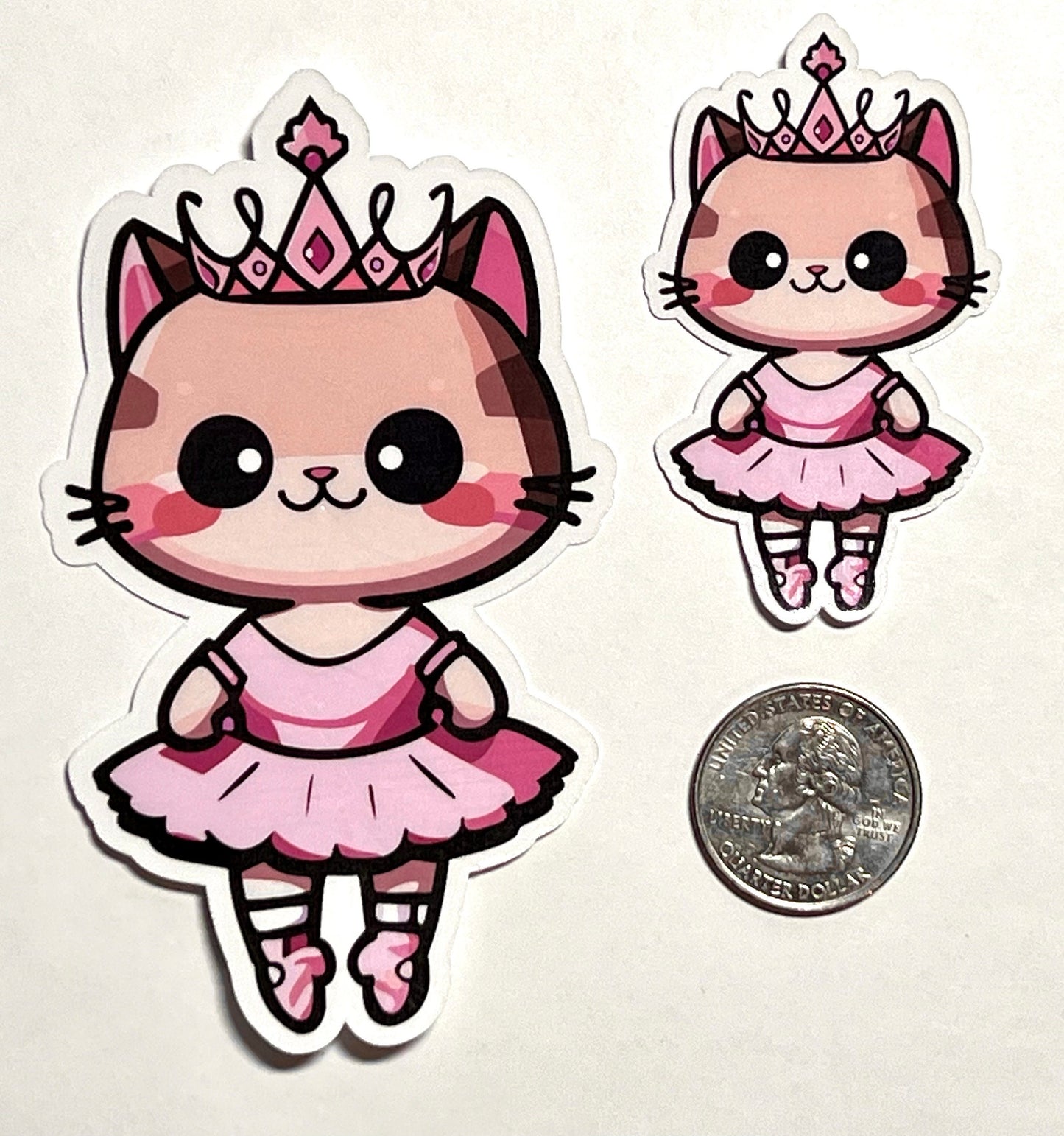 Ballerina Kitty Vinyl Sticker image 2