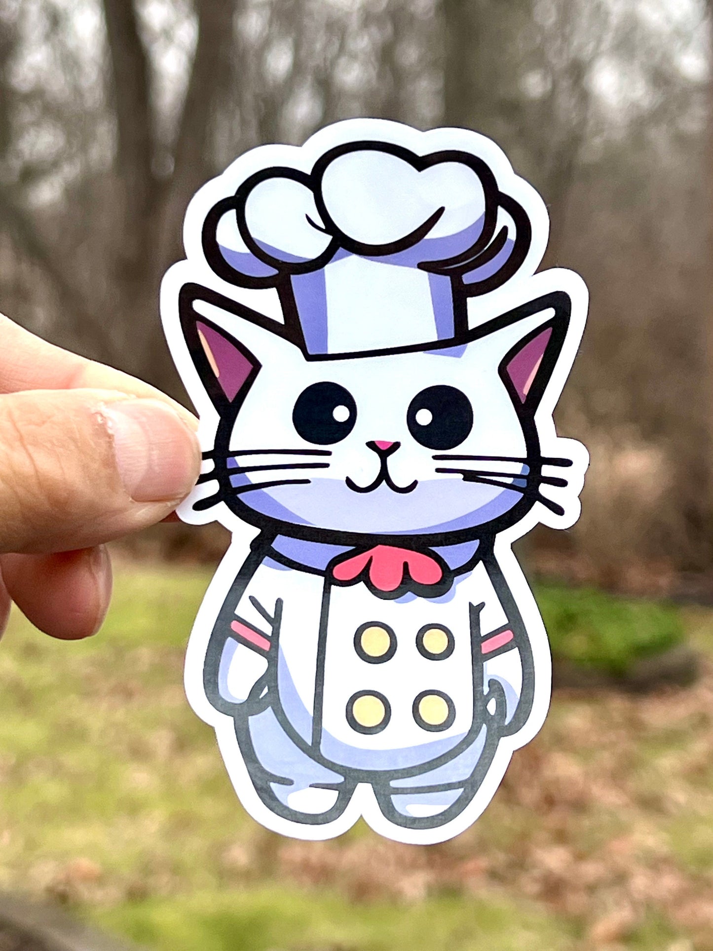 Cat Chef Vinyl Sticker