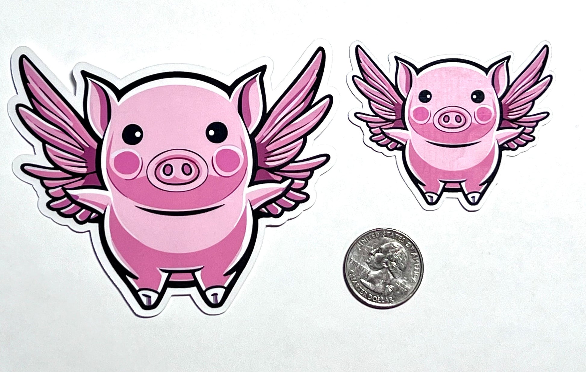 Flying Pig Vinyl Sticker image 2