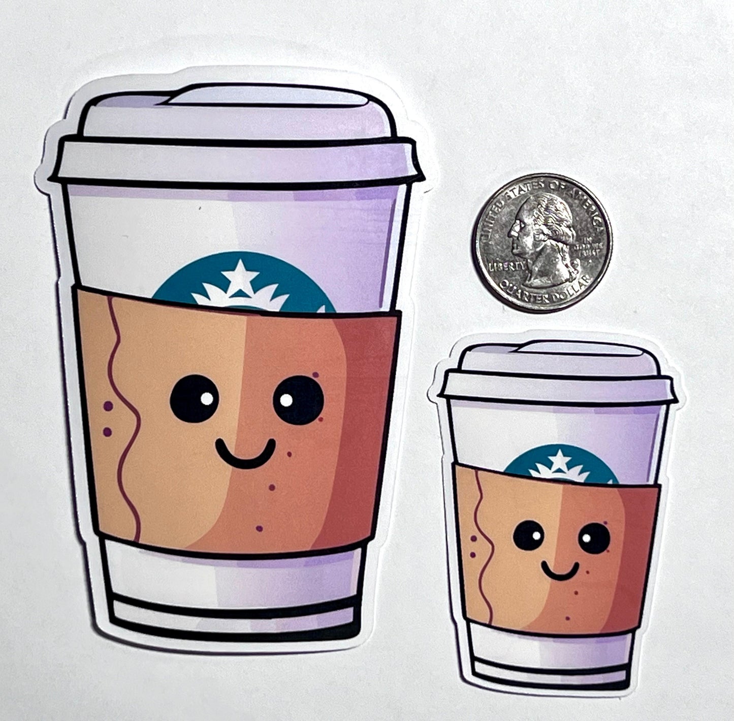 Coffee Cup Vinyl Sticker image 2