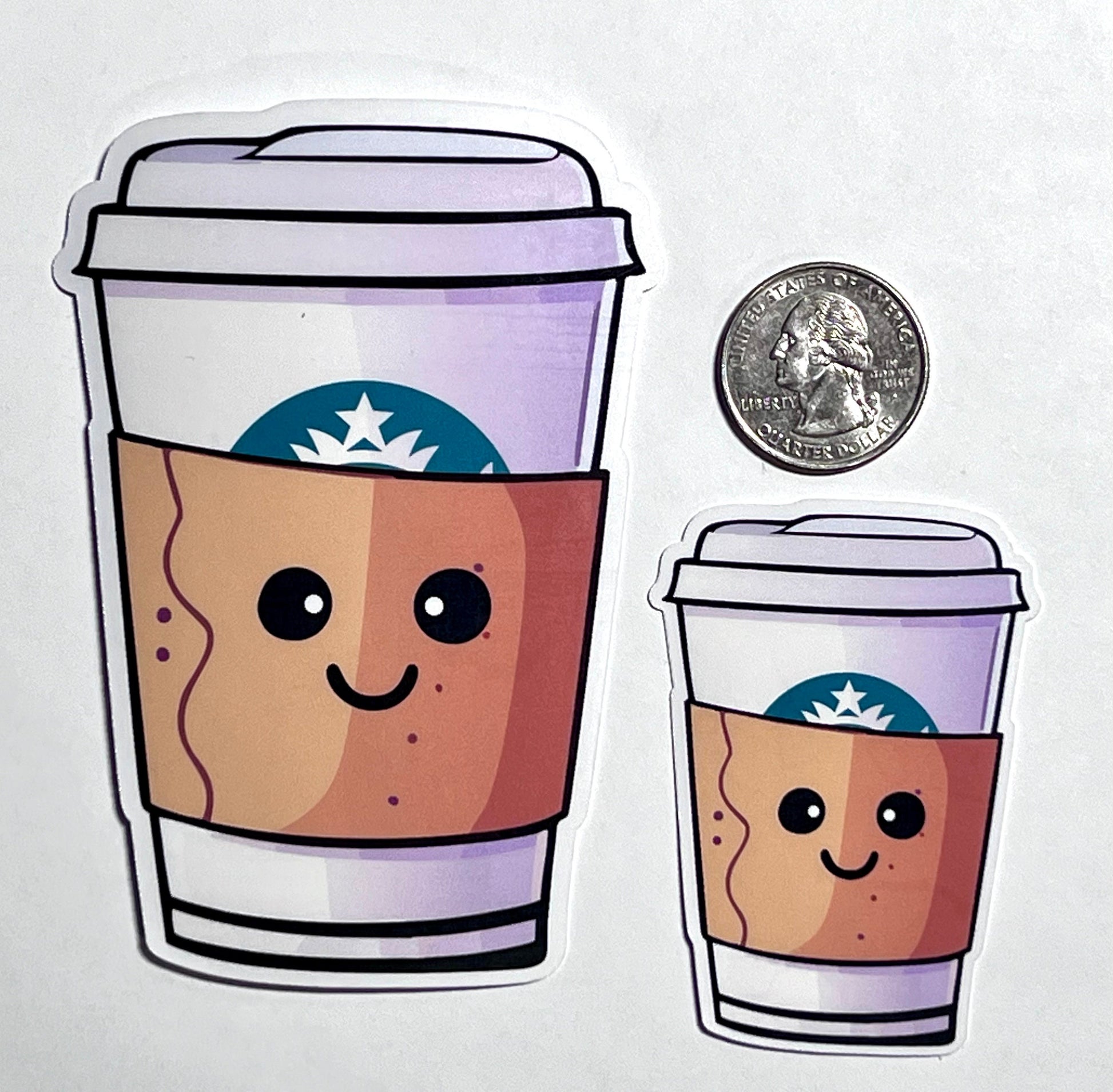 Coffee Cup Vinyl Sticker image 2