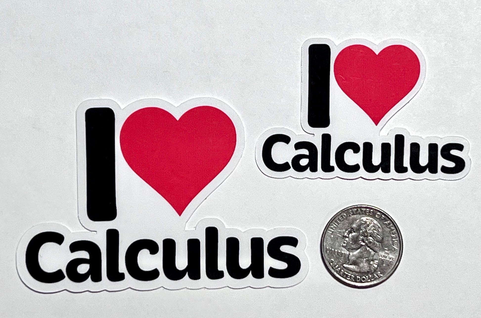 I Heart Calculus Vinyl Sticker image 2