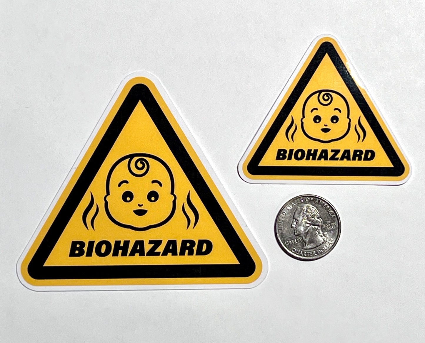 Baby Biohazard Warning Vinyl Sticker image 2