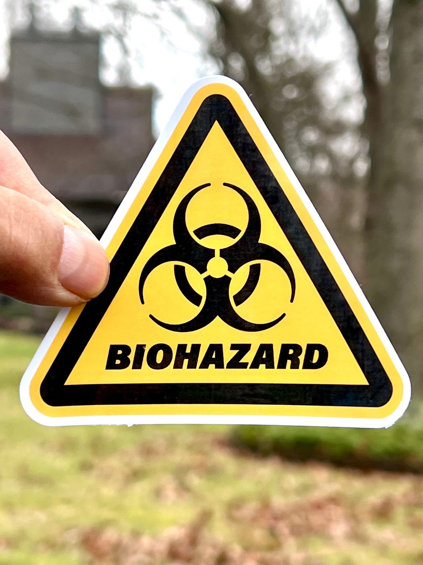 Biohazard Warning Vinyl Sticker