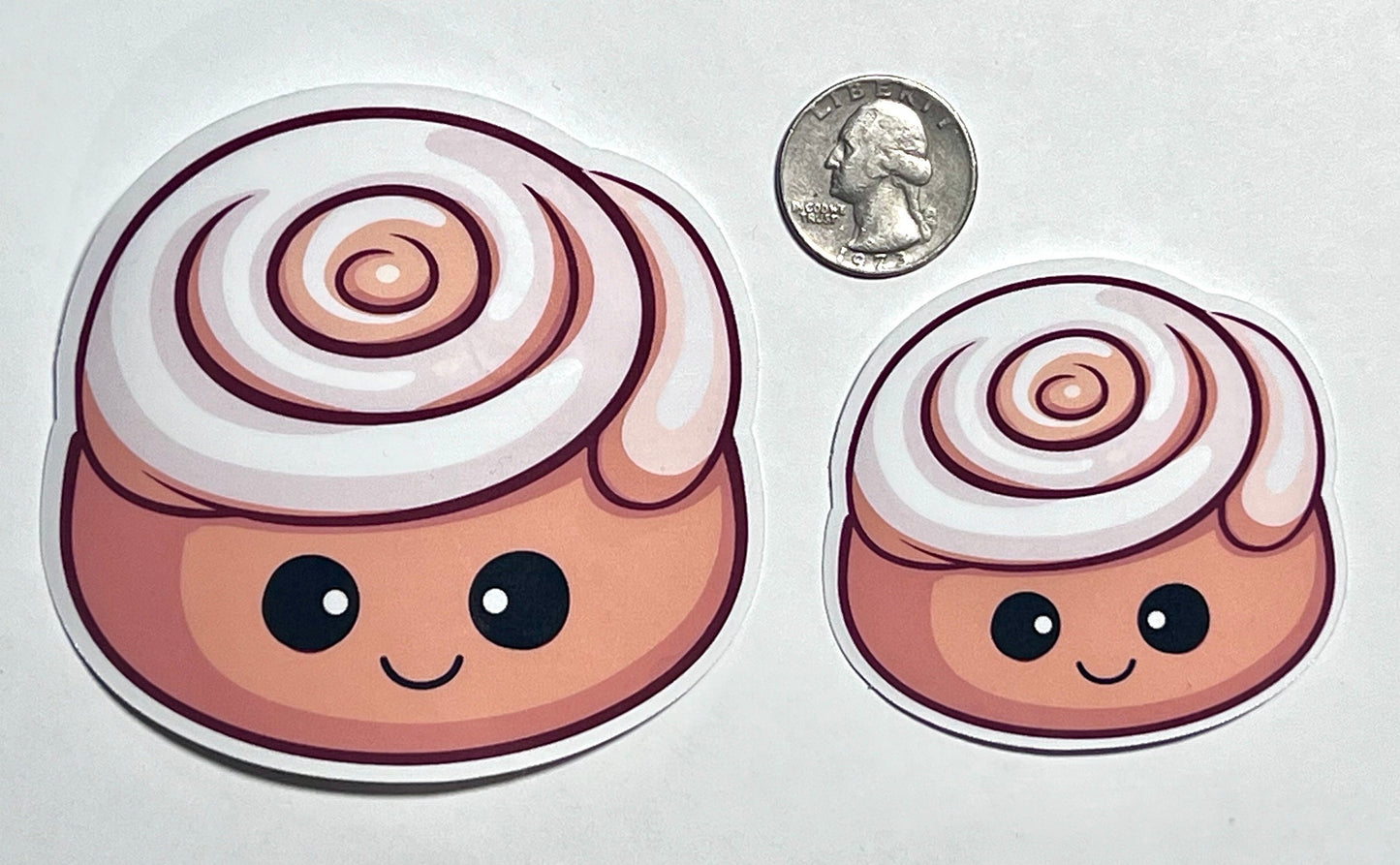 Cinnamon Roll Vinyl Sticker image 2
