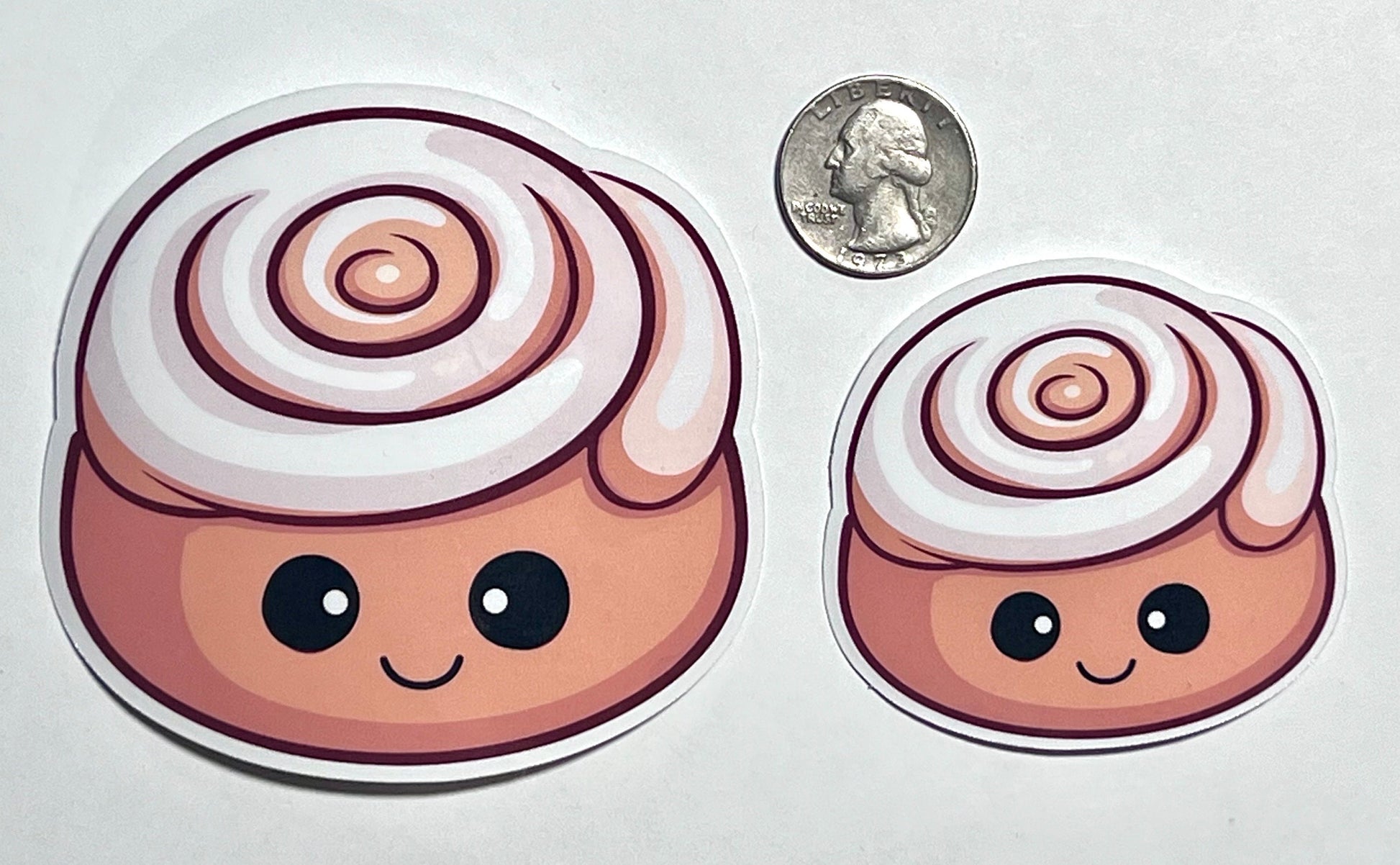 Cinnamon Roll Vinyl Sticker image 2