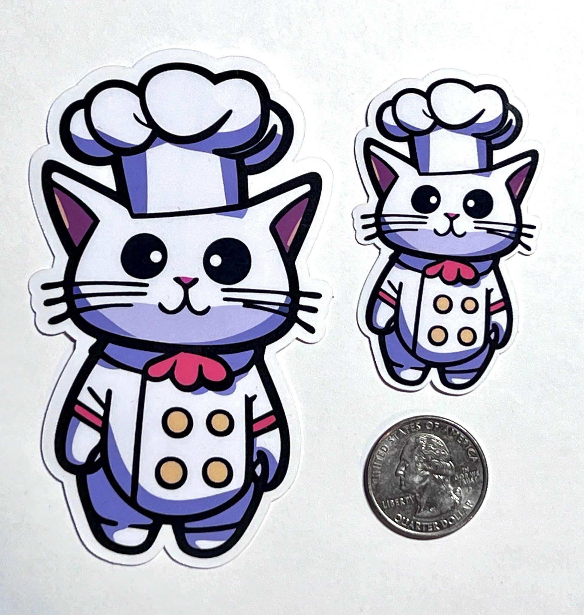 Cat Chef Vinyl Sticker image 2