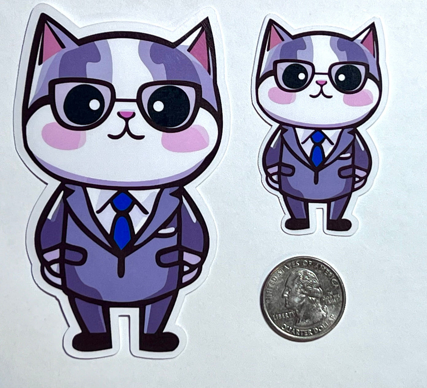 Boss Cat Business Vinyl Sticker image 2