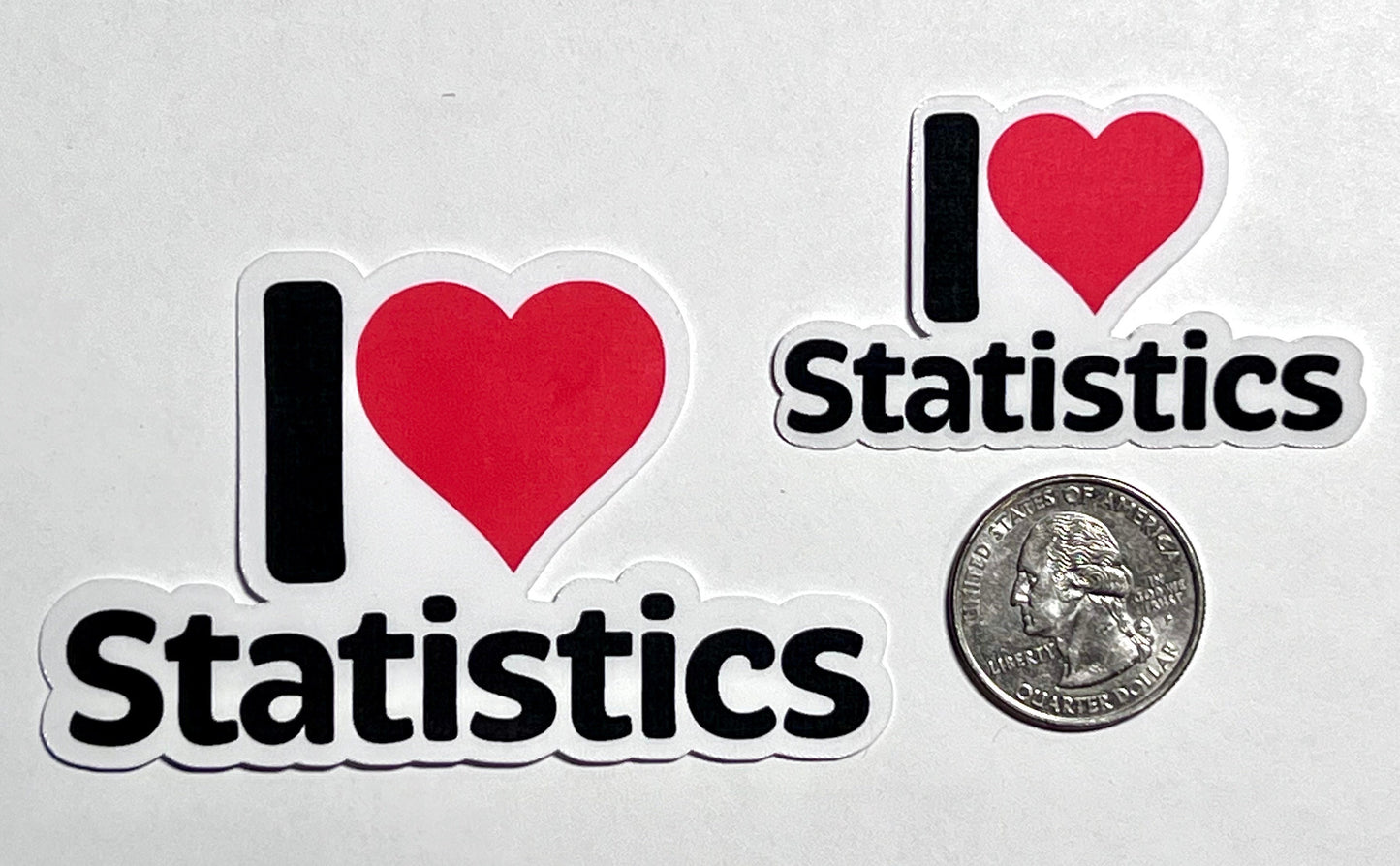 I Love Statistics Vinyl Sticker image 2