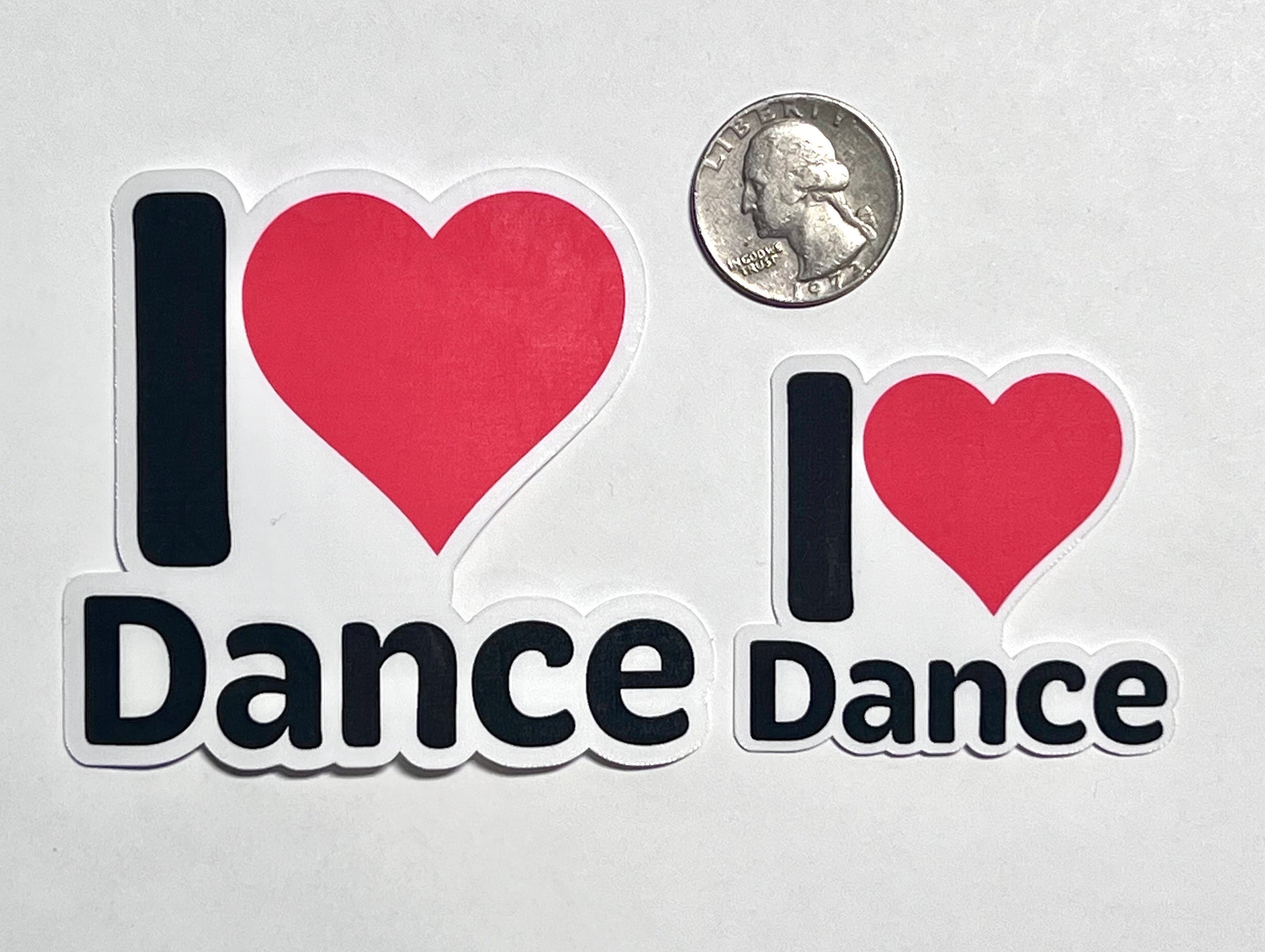 I Heart Dance Vinyl Sticker image 2