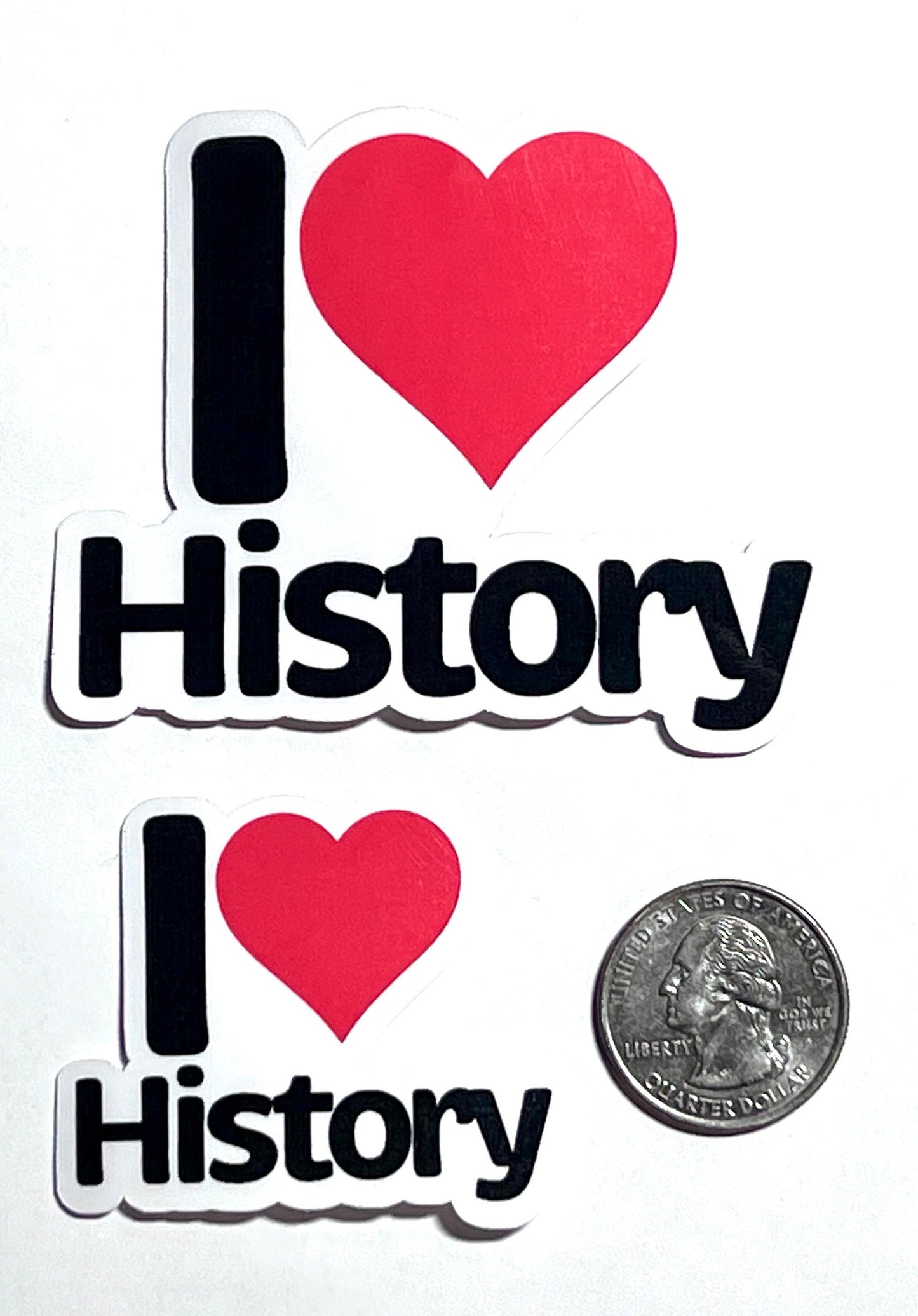 I Heart History Vinyl Sticker image 2