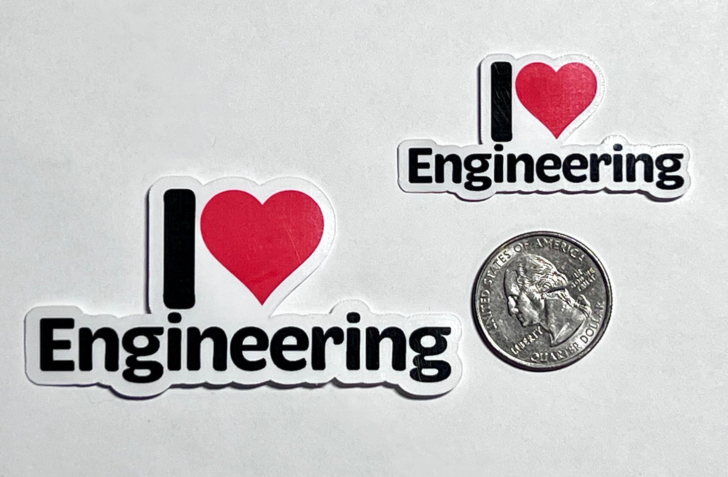 I Heart Engineering Vinyl Sticker image 2