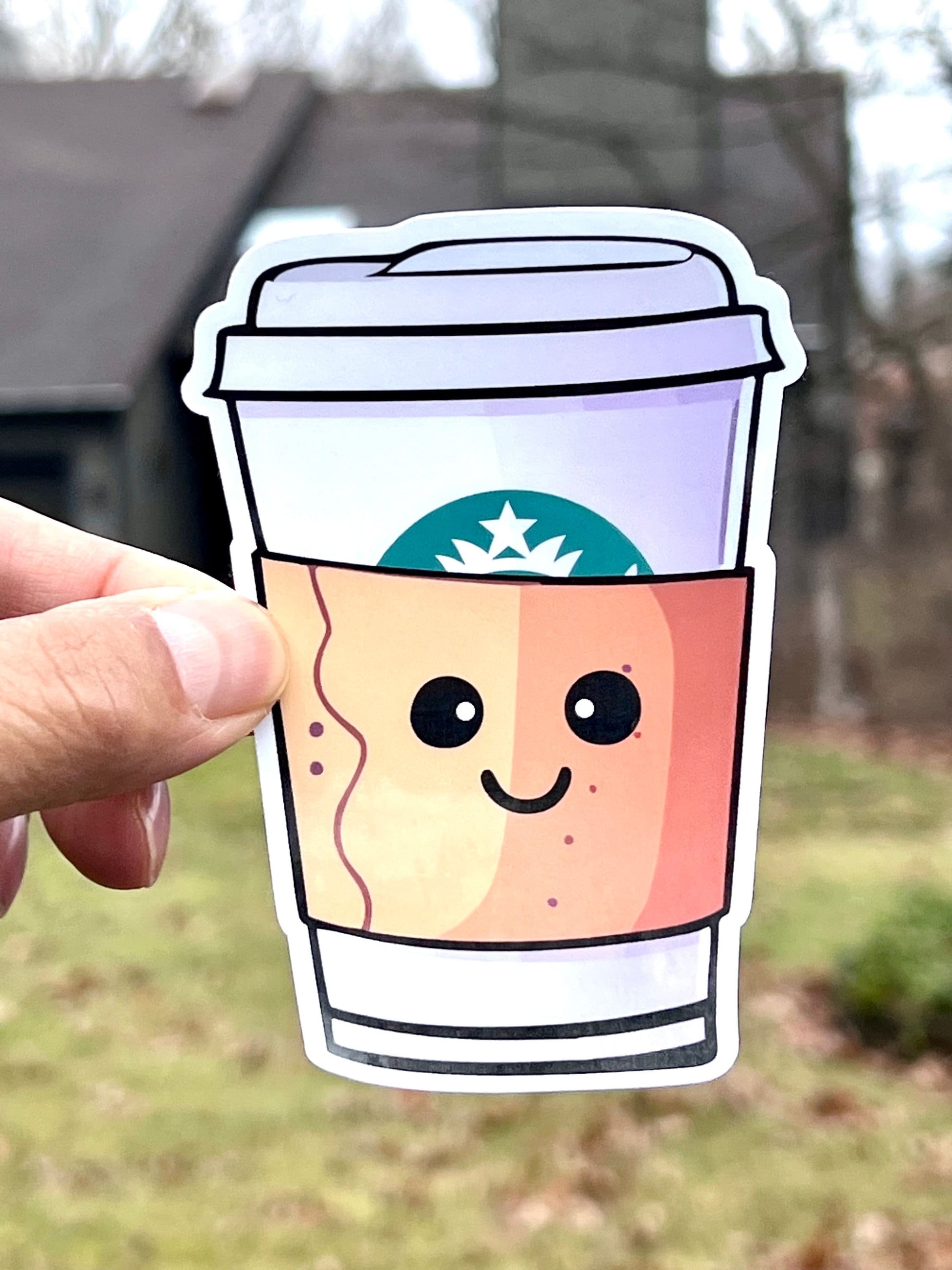 Coffee Cup Vinyl Sticker