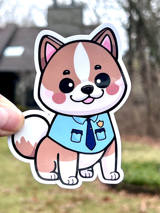 Police Dog Sticker | Police Officer Dog Sticker | Police Uniform Dog