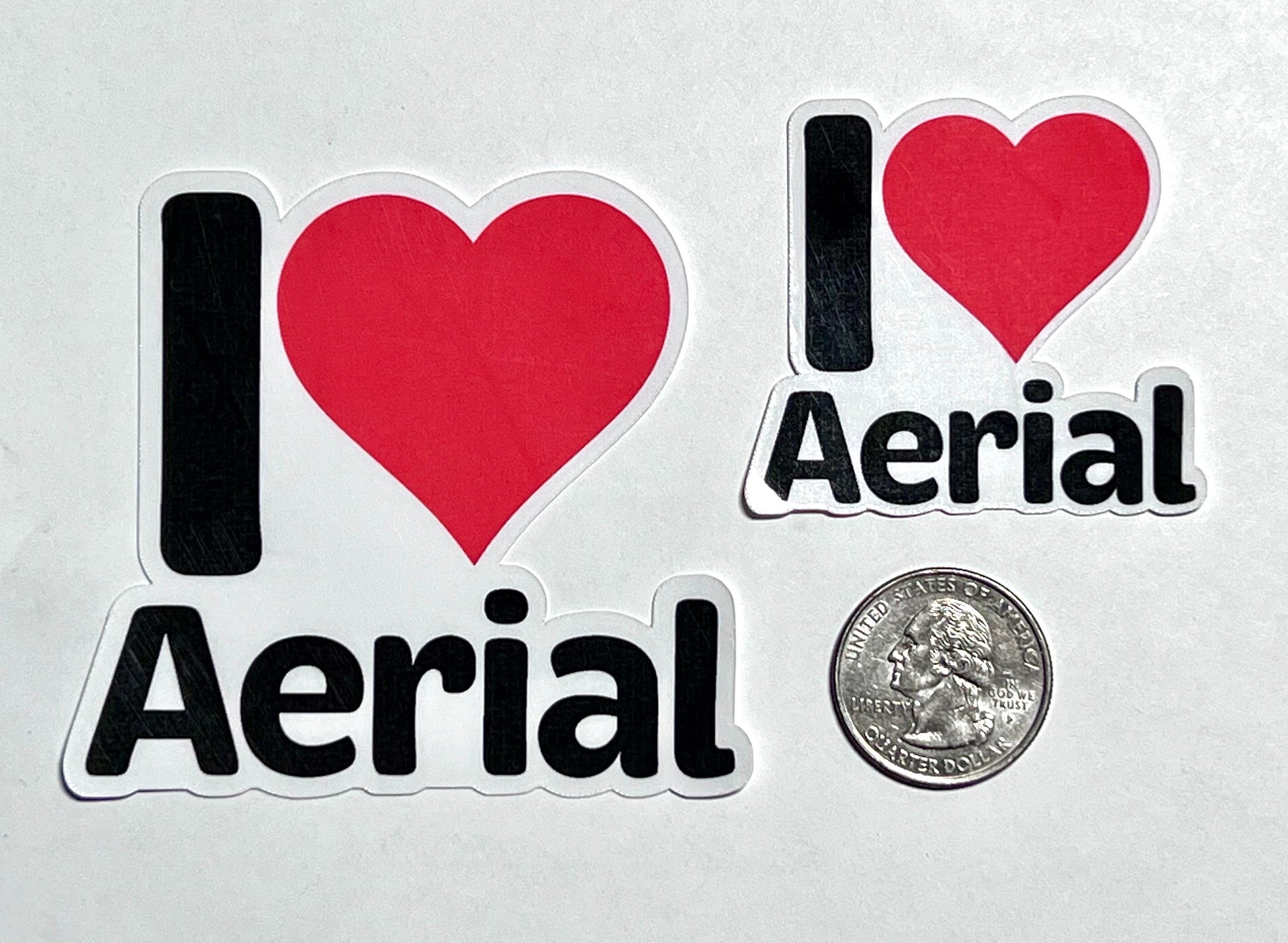 I Love Aerial Arts Vinyl Sticker image 2