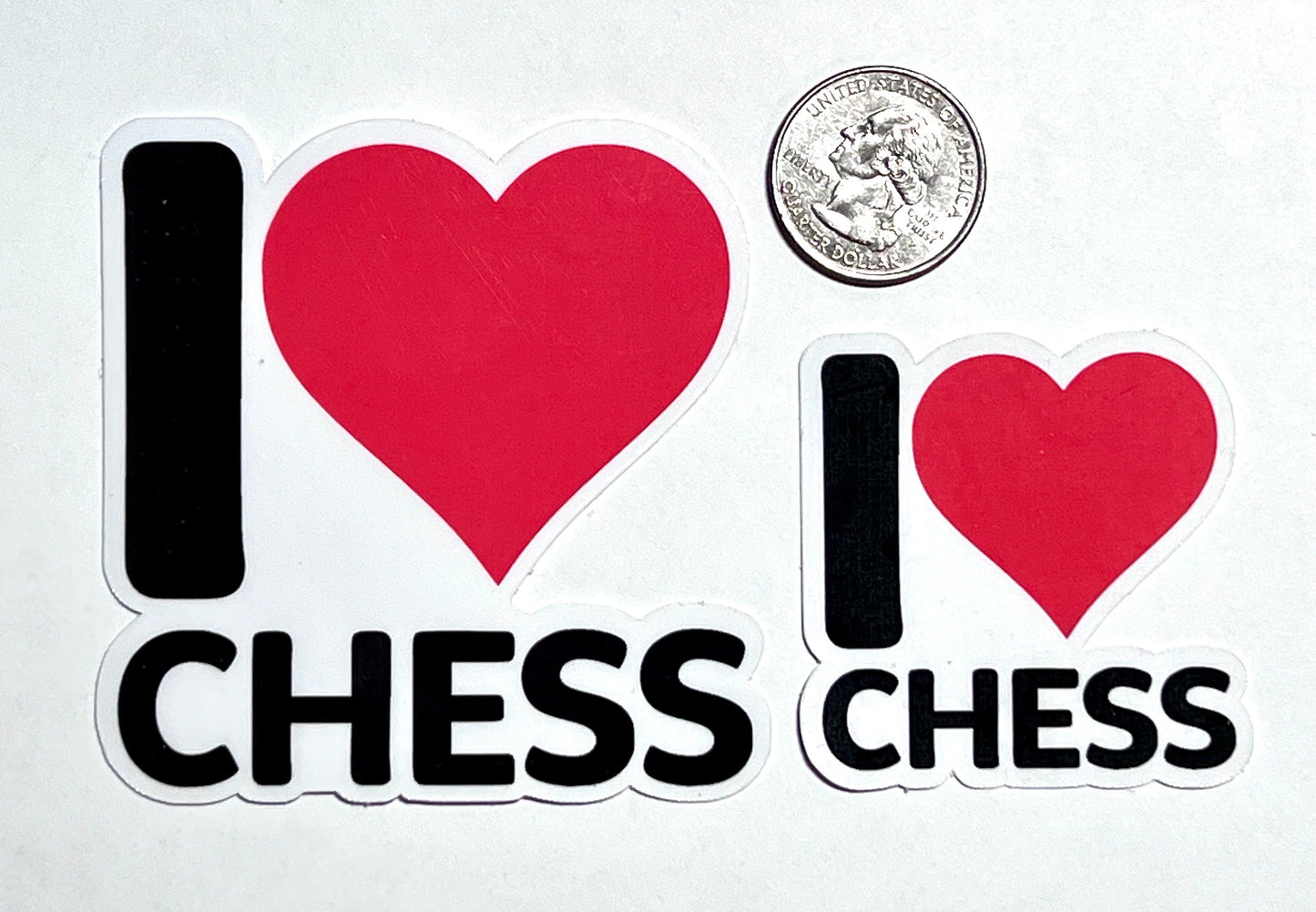 I Heart Chess Vinyl Sticker image 2