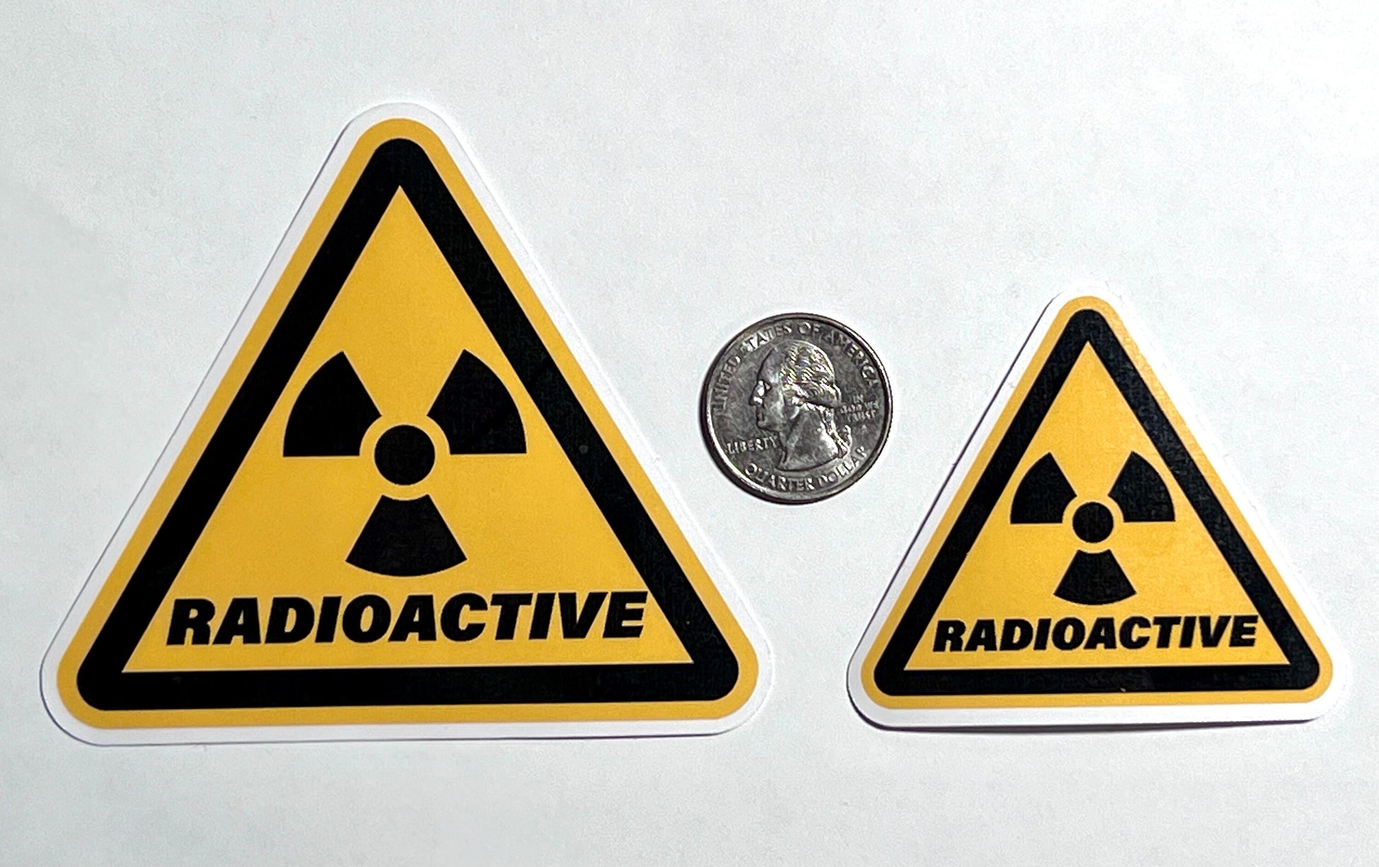 Funny Kids Radioactive Warning Vinyl Sticker image 2