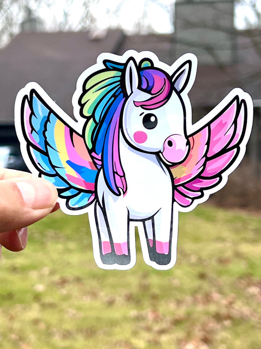 Rainbow Pegasus Vinyl Sticker