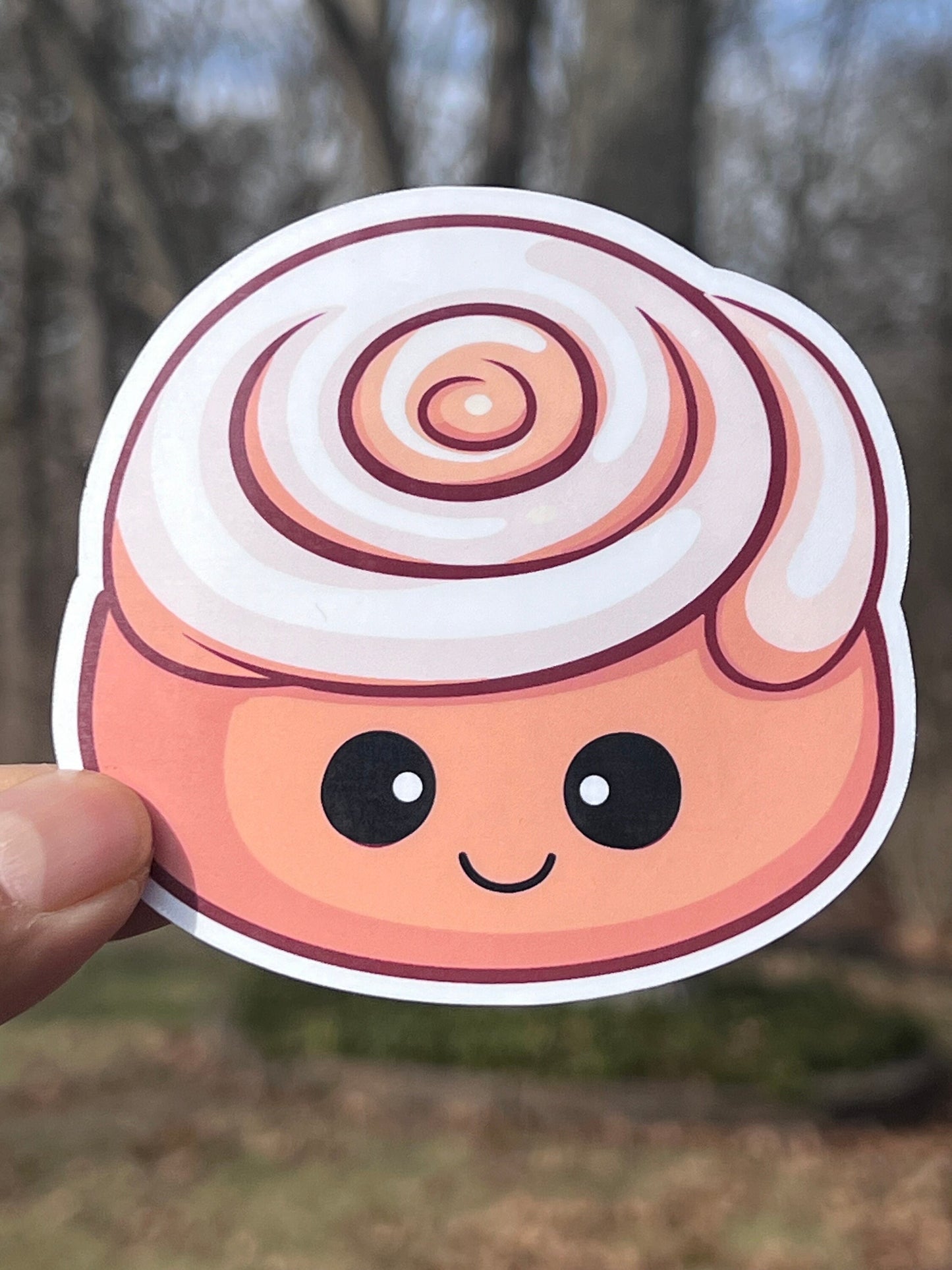 Cinnamon Roll Sticker | Cinnamon Bun Vinyl Sticker