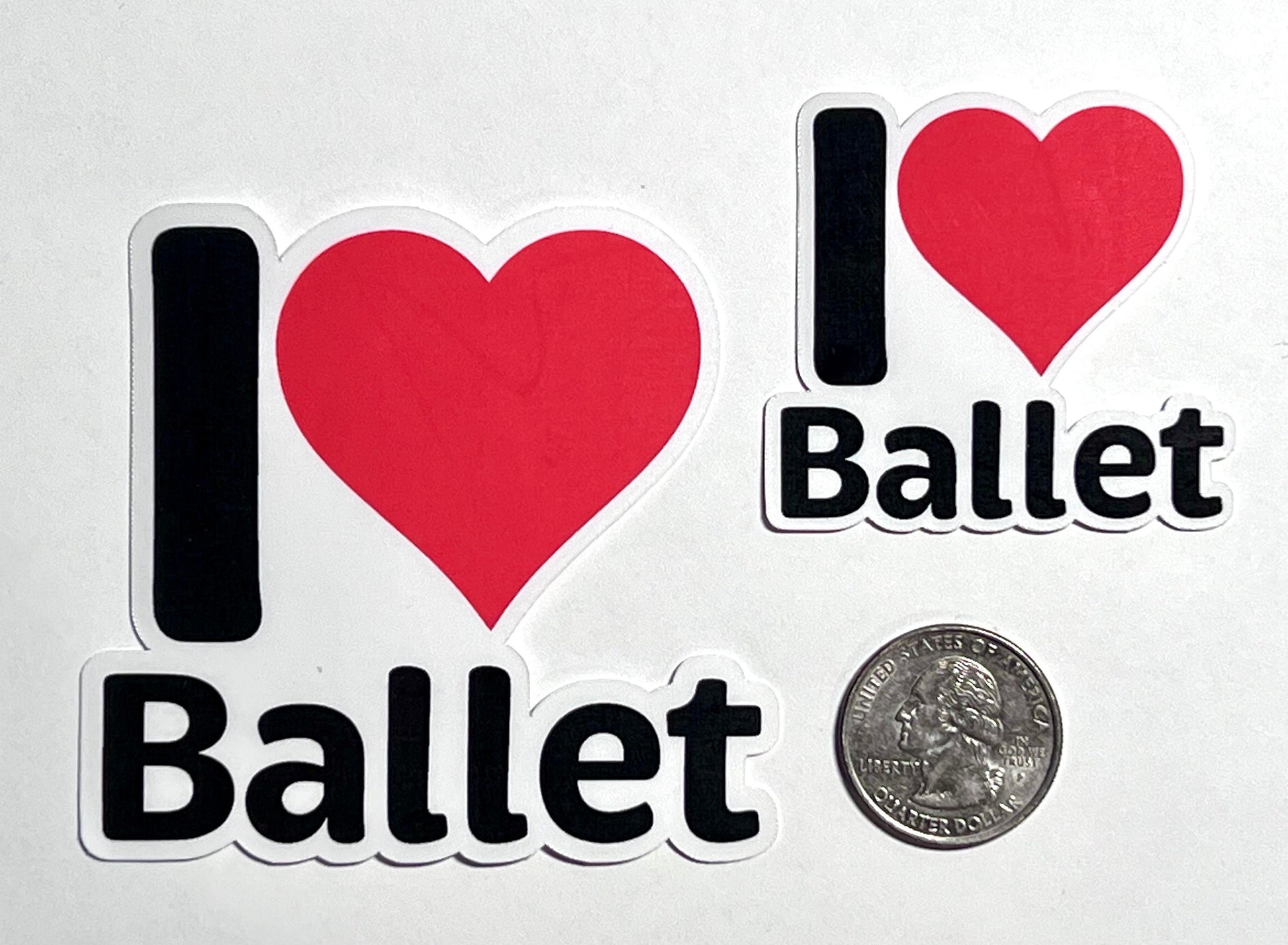 I Heart Ballet Vinyl Sticker image 2