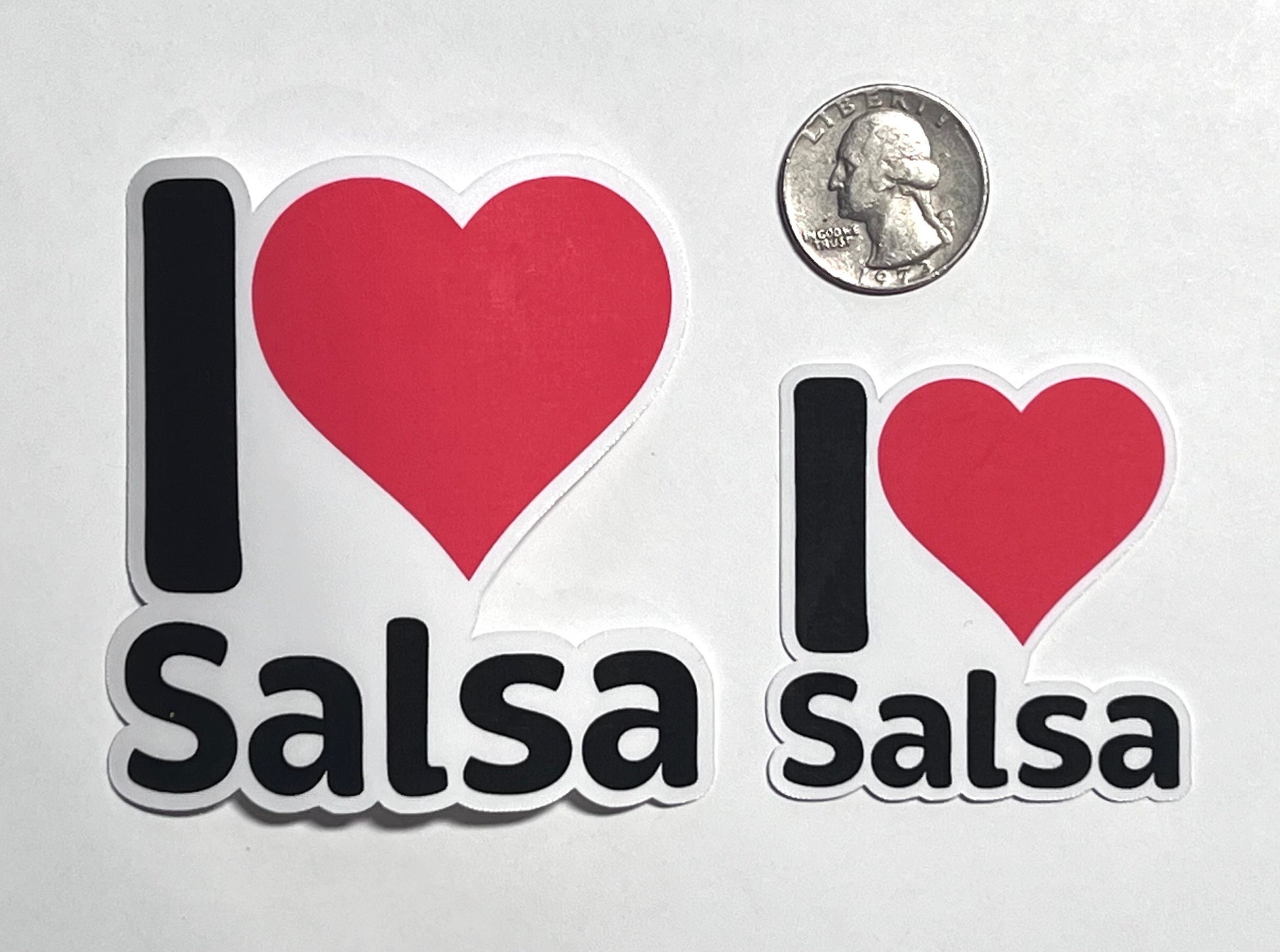 I Love Salsa Vinyl Sticker image 2