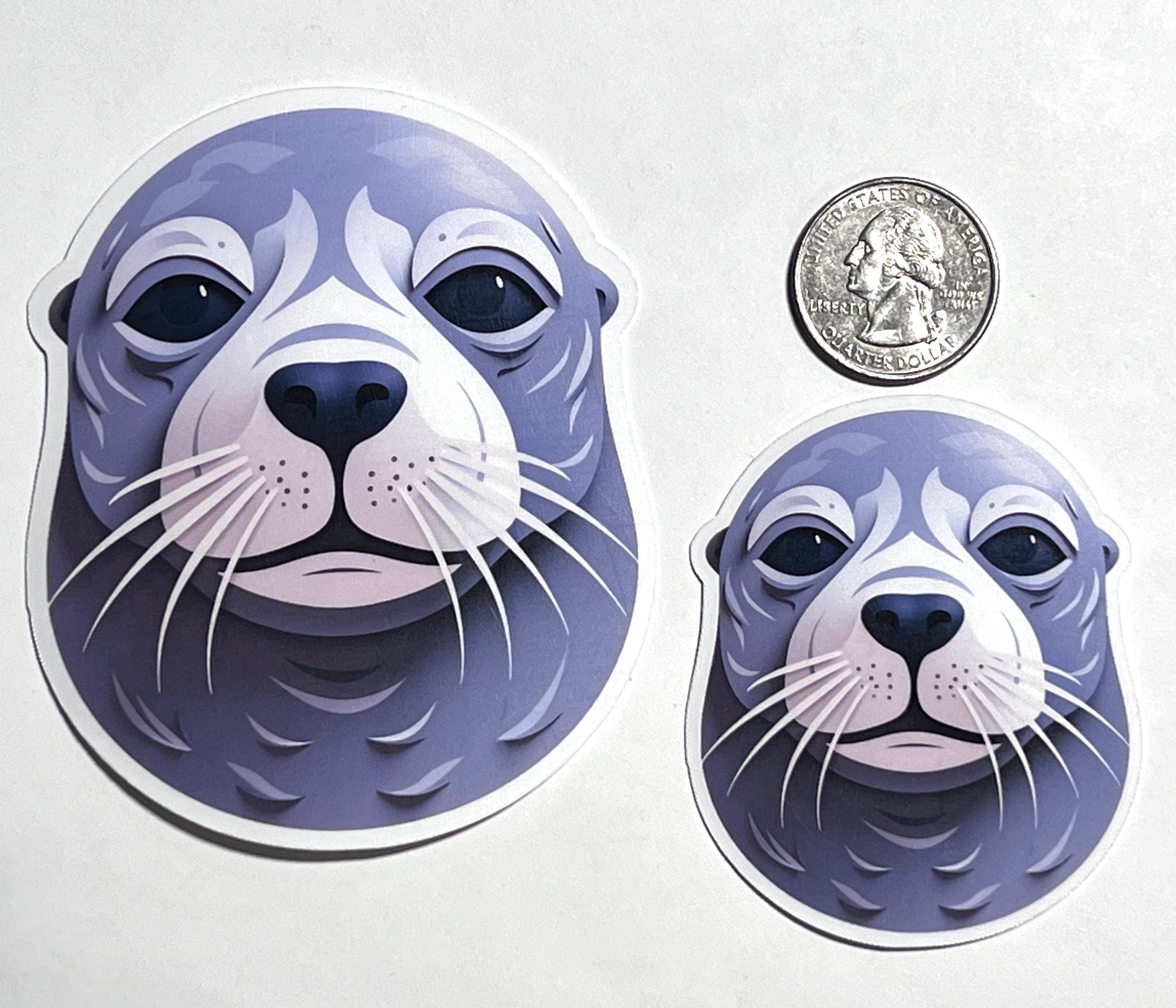 Geometric Seal Vinyl Sticker image 2