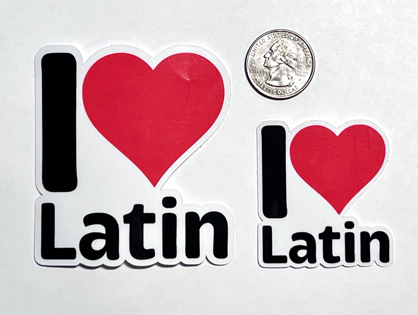 I Heart Latin Vinyl Sticker image 2