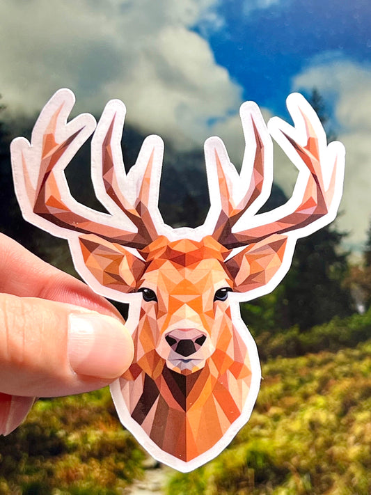 Elk Head Vinyl Sticker