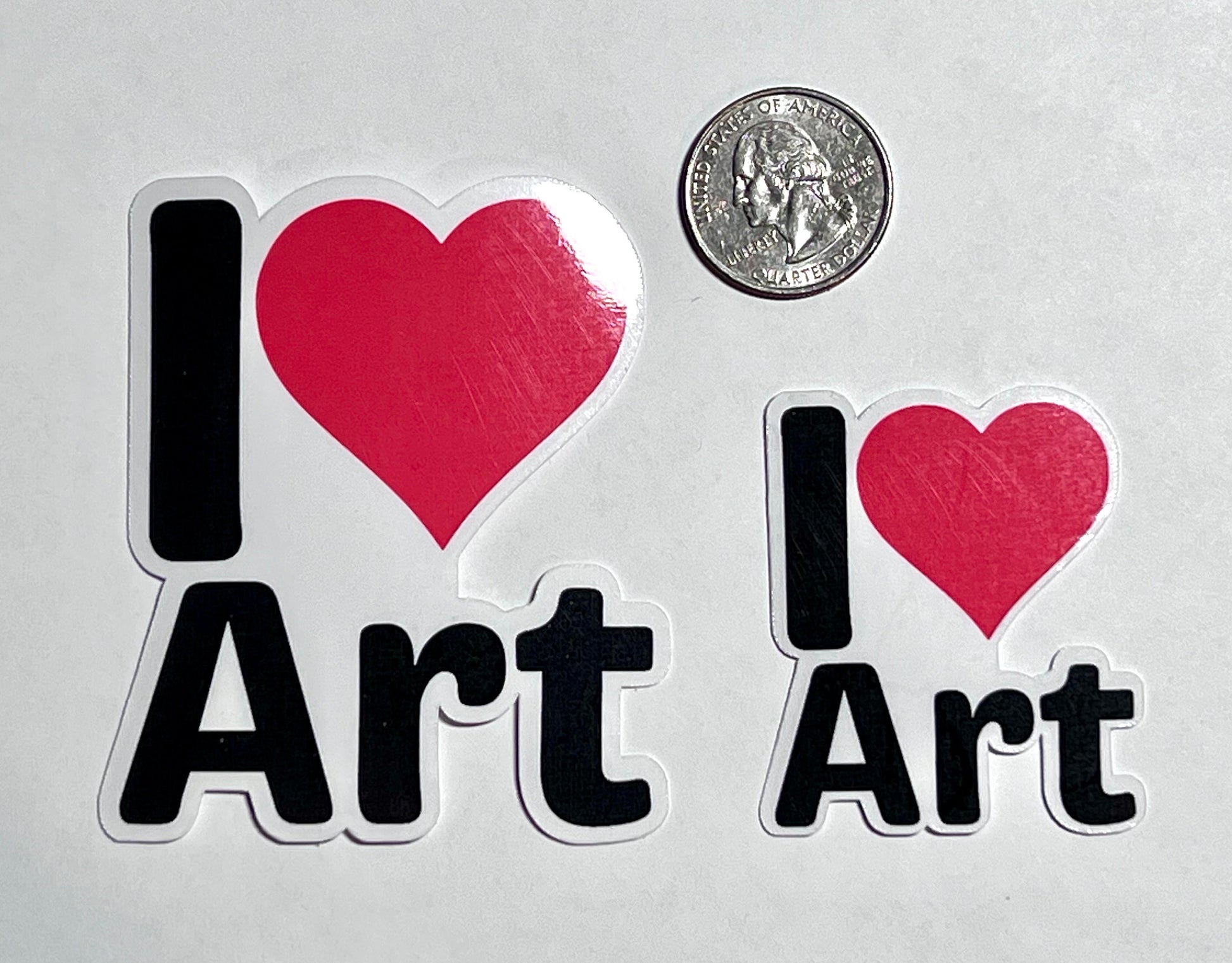 I Heart Art Vinyl Sticker image 2