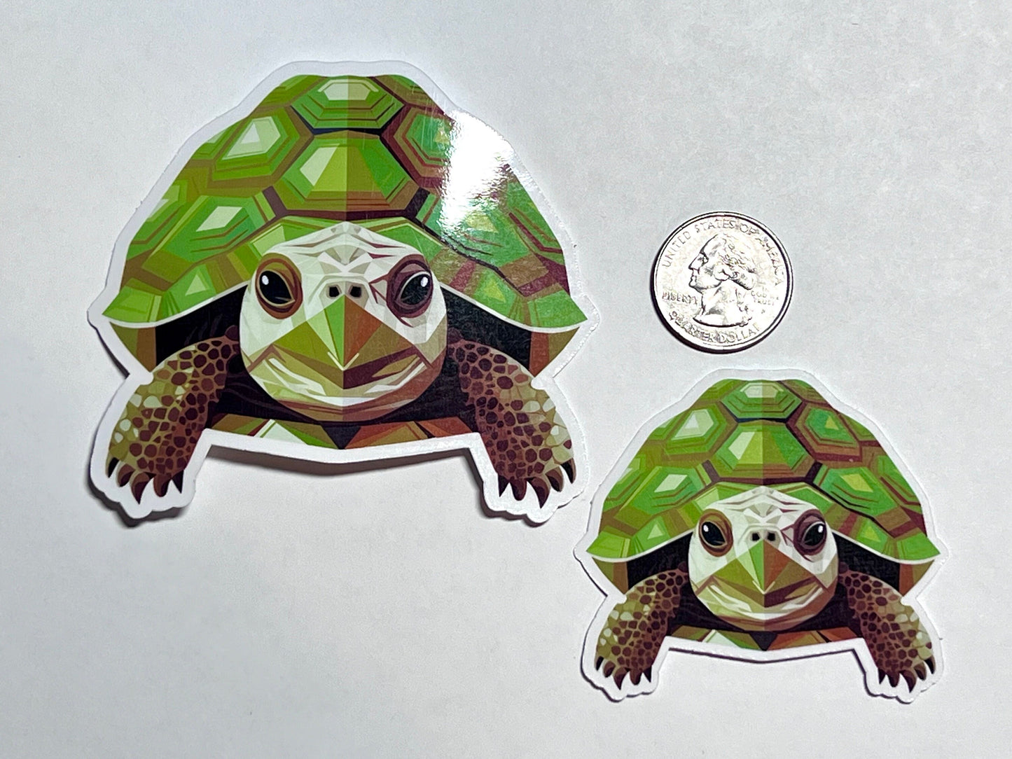 Geometric Turtle Vinyl Sticker image 2