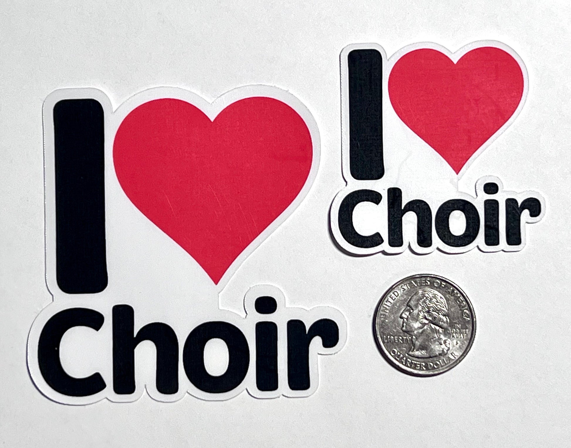 I Heart Choir Vinyl Sticker image 2