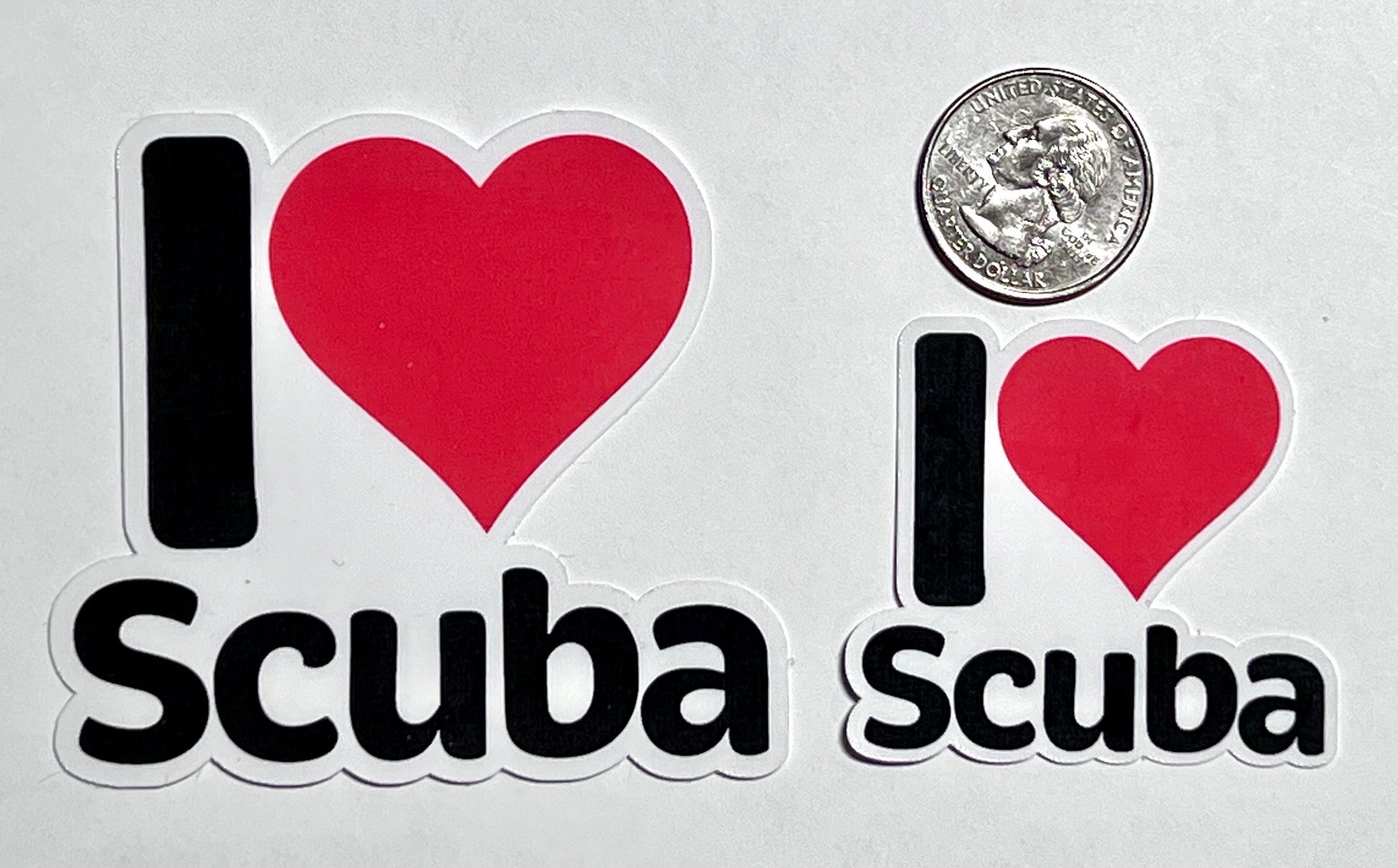 I Heart Scuba Diving Vinyl Sticker image 2