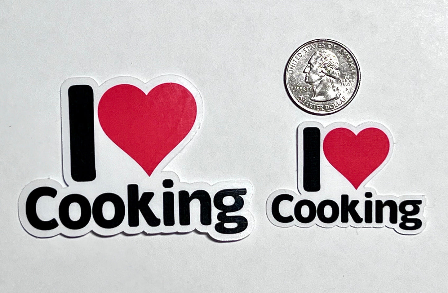 I Heart Cooking Vinyl Sticker image 2