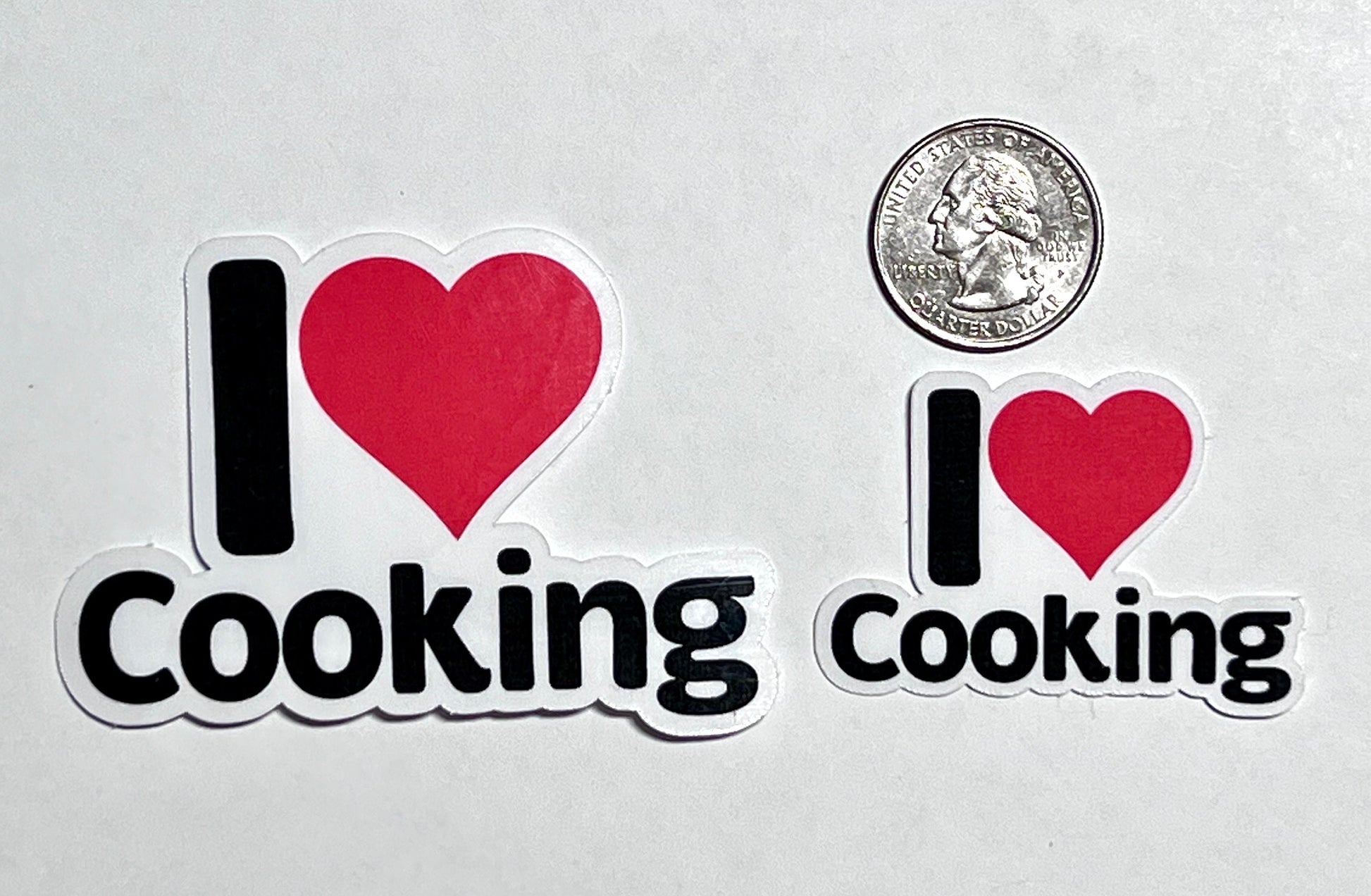 I Heart Cooking Vinyl Sticker image 2