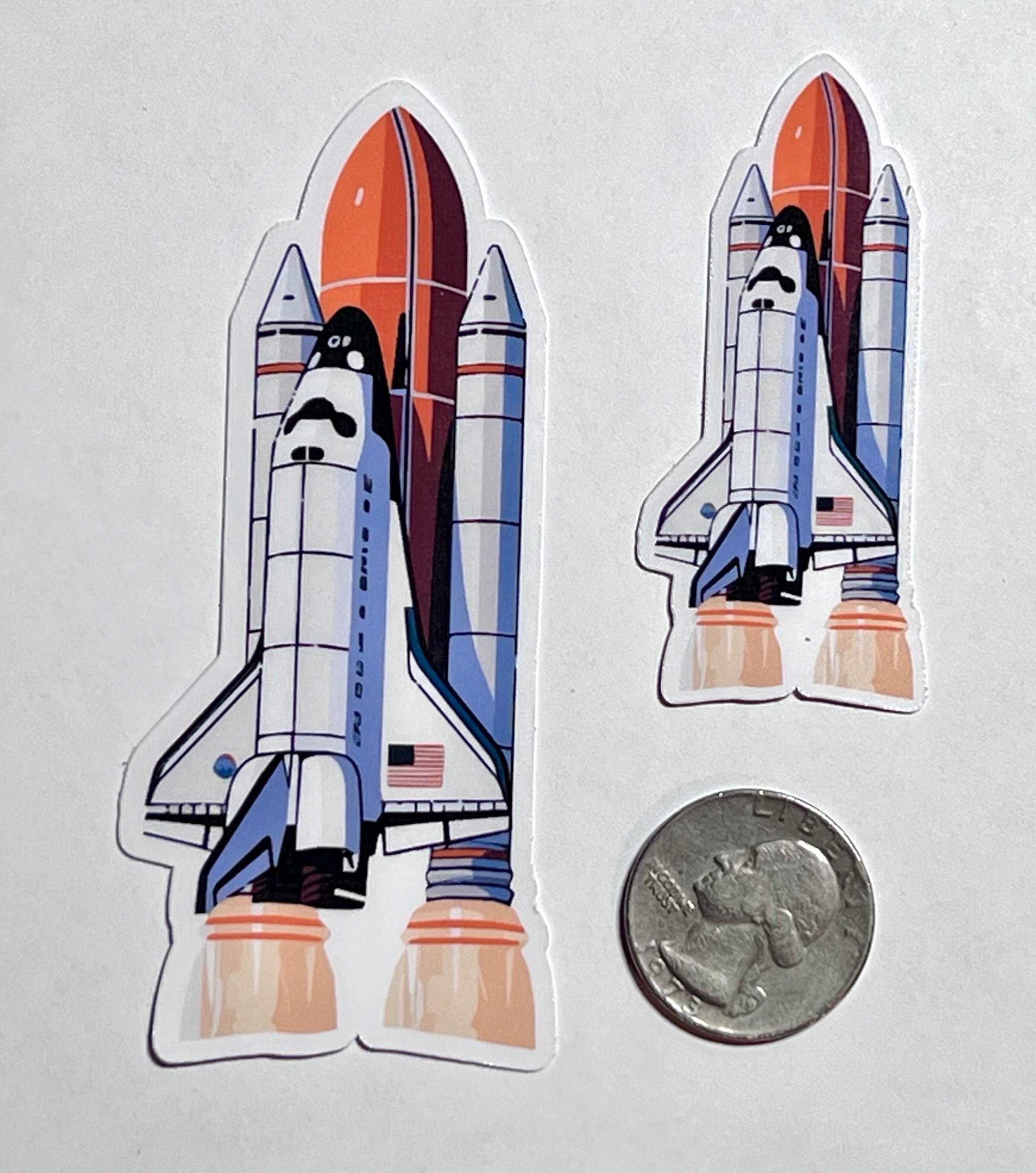 Space Shuttle Vinyl Sticker image 2