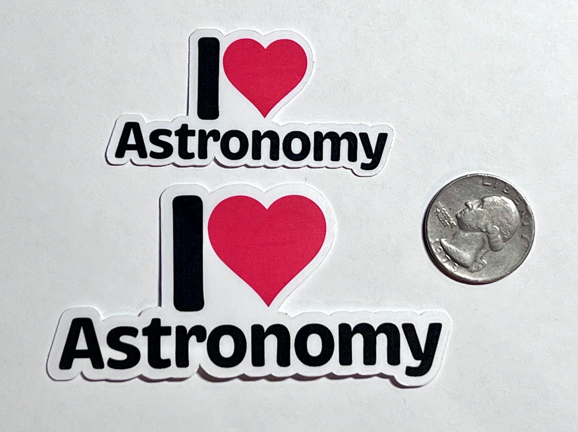 I Heart Astronomy Vinyl Sticker image 2