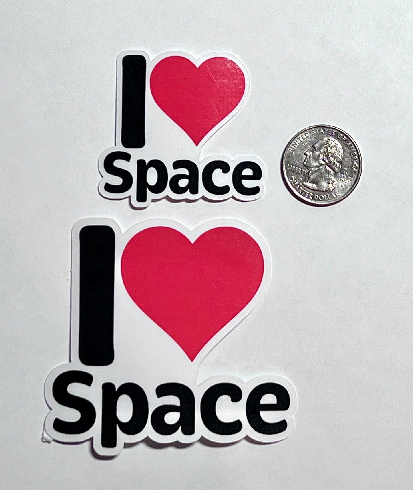I Heart Space Vinyl Sticker image 2