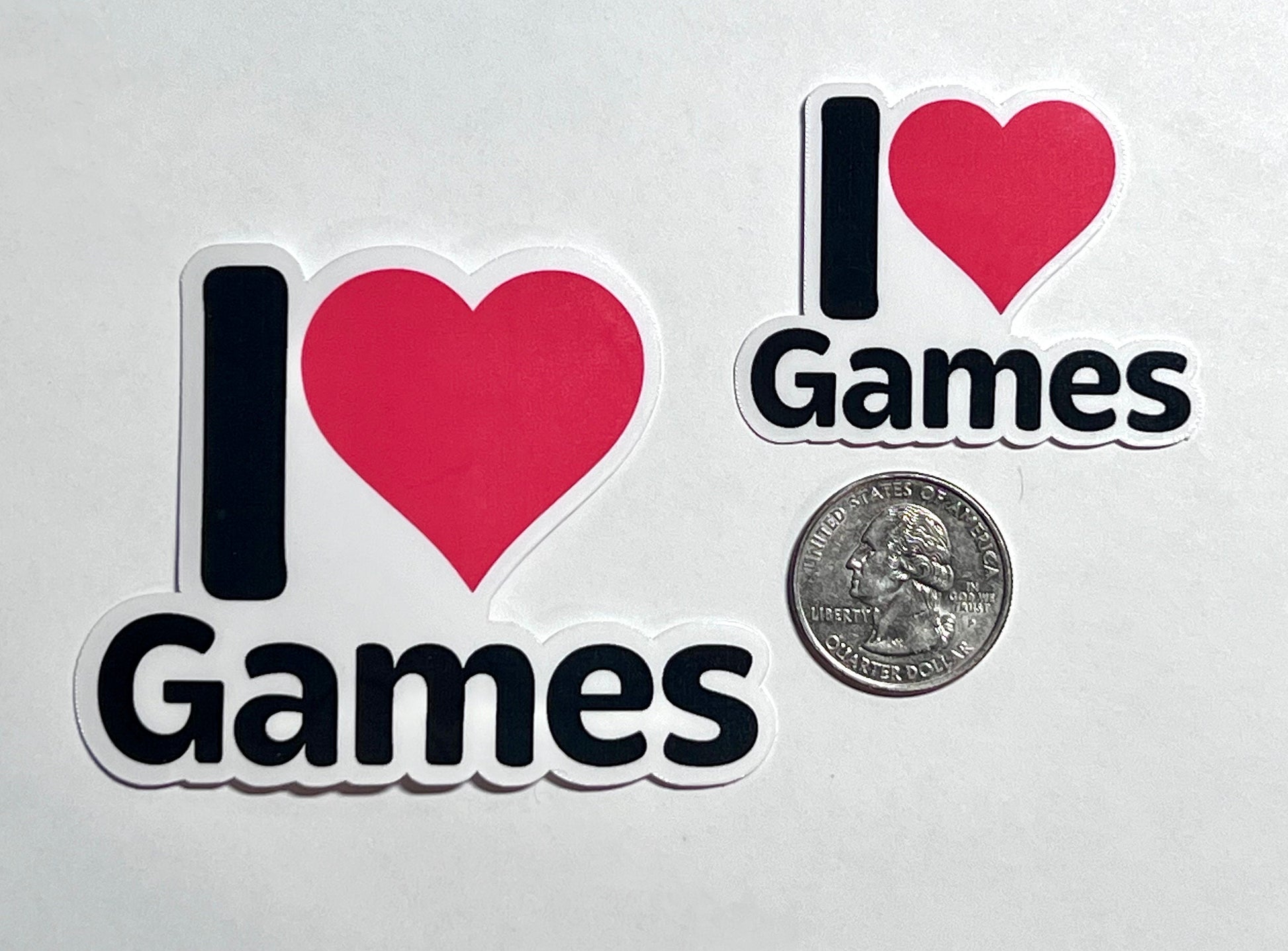 I Heart Games Vinyl Sticker image 2