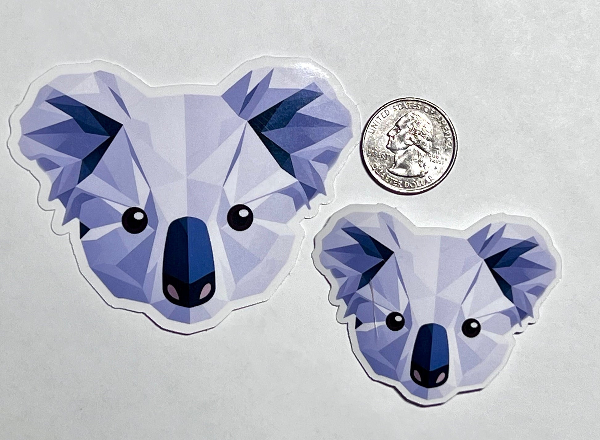 Geometric Koala Head Vinyl Sticker image 2